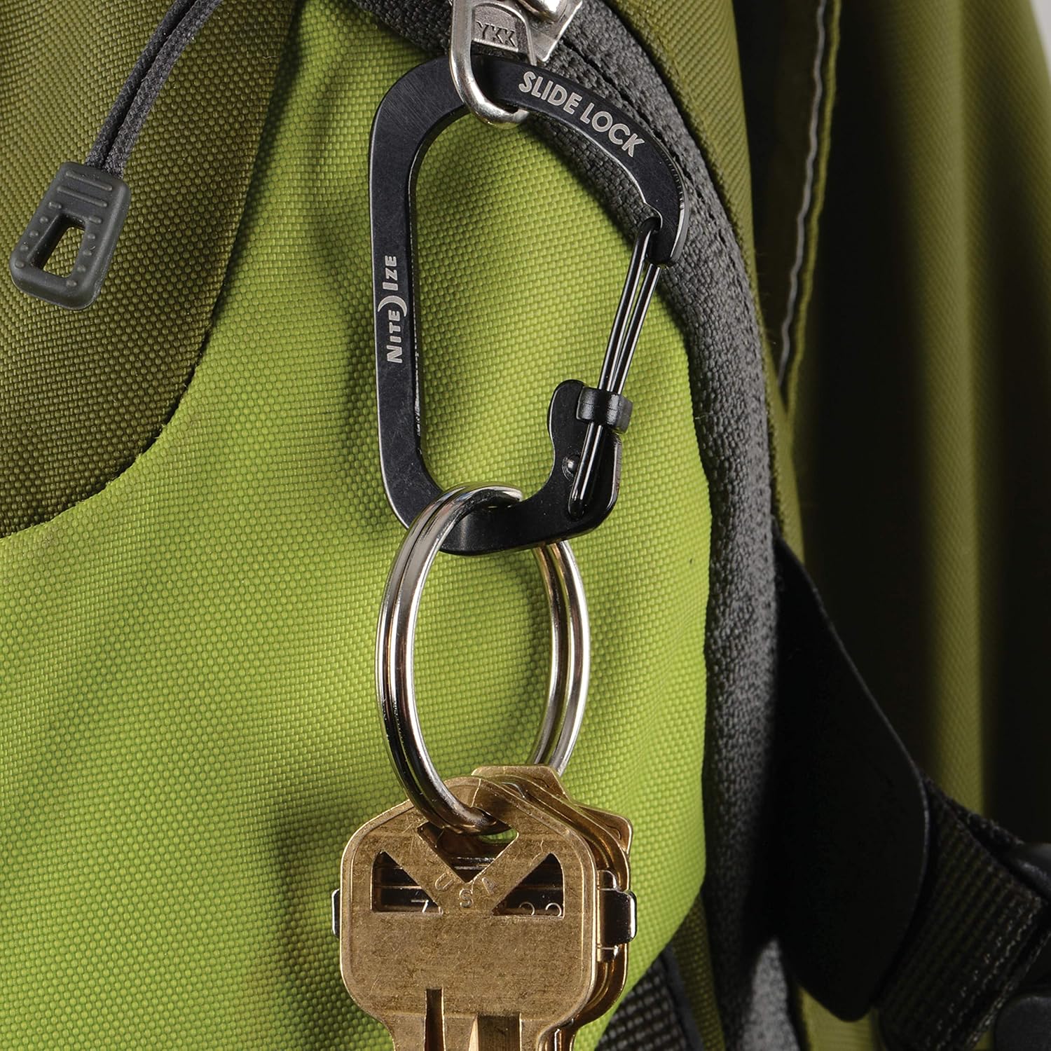 Nite Ize - Móc khóa CSL2-01-R6 - Slidelock #2 Carabiner (Thép đen Black Oxit)
