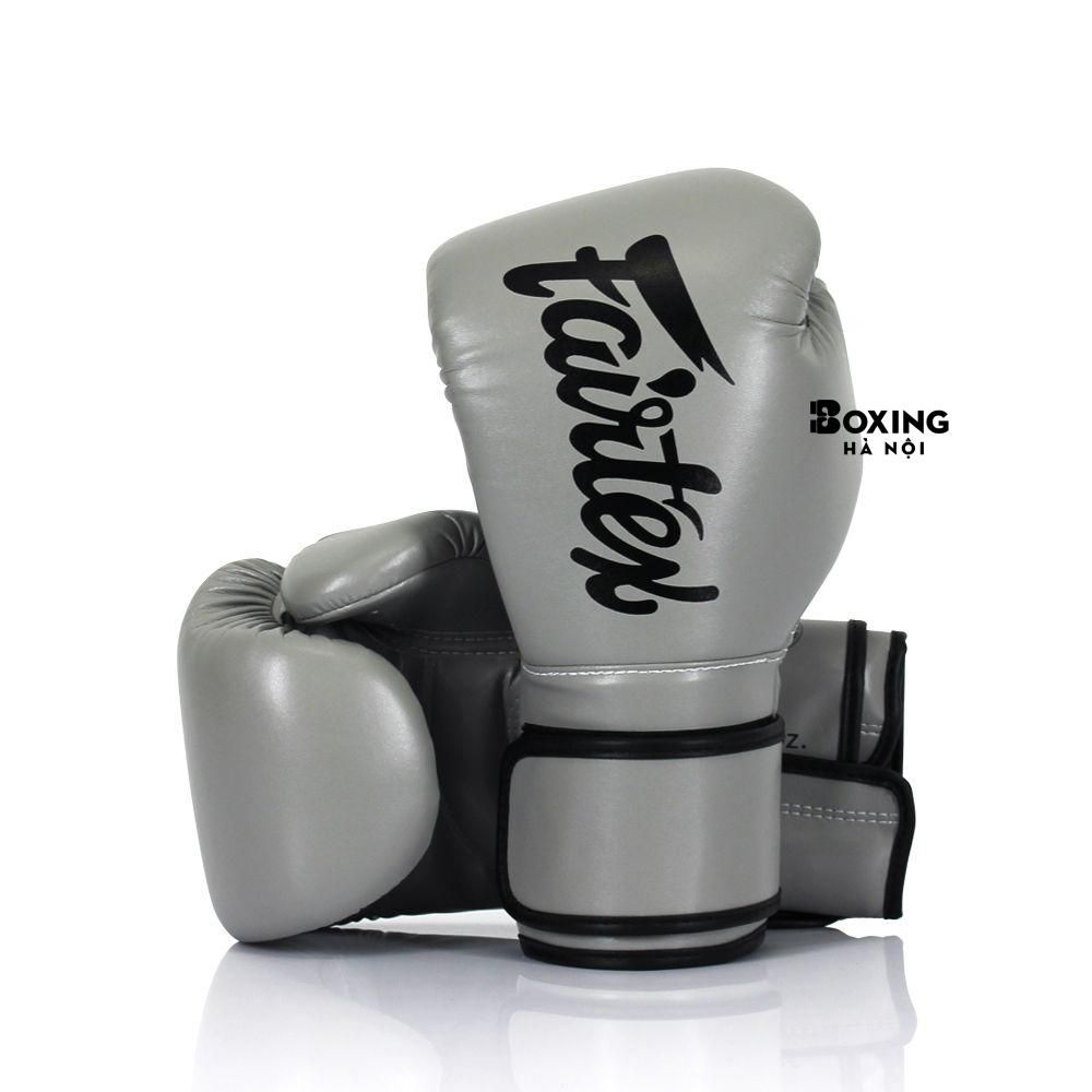 GĂNG TAY BOXING FAIRTEX MICROFIBER GHI
