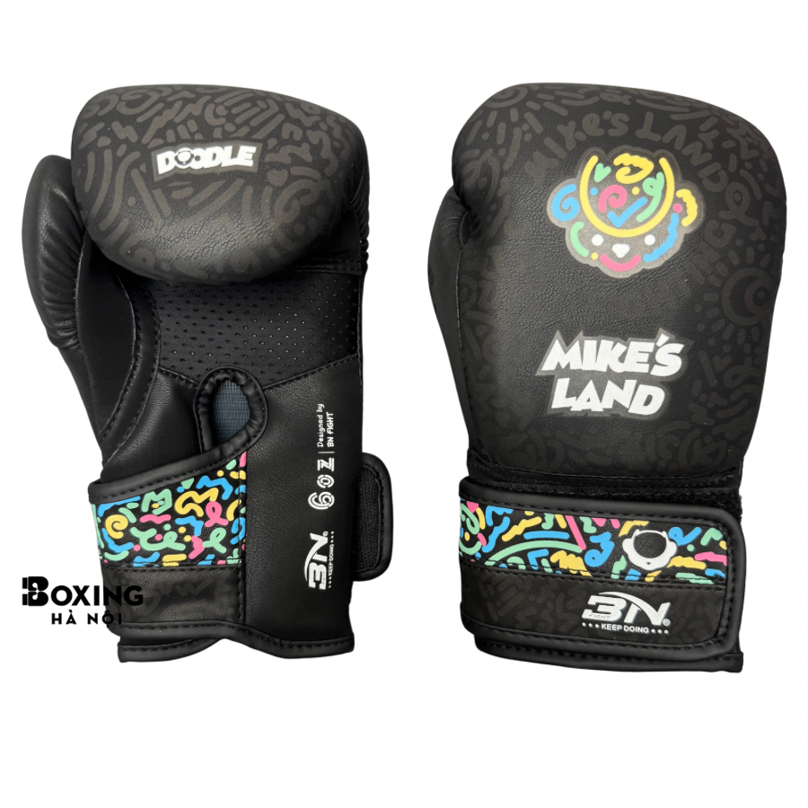 GĂNG TAY BOXING BN TRẺ EM MIKE'S LAND - ĐEN