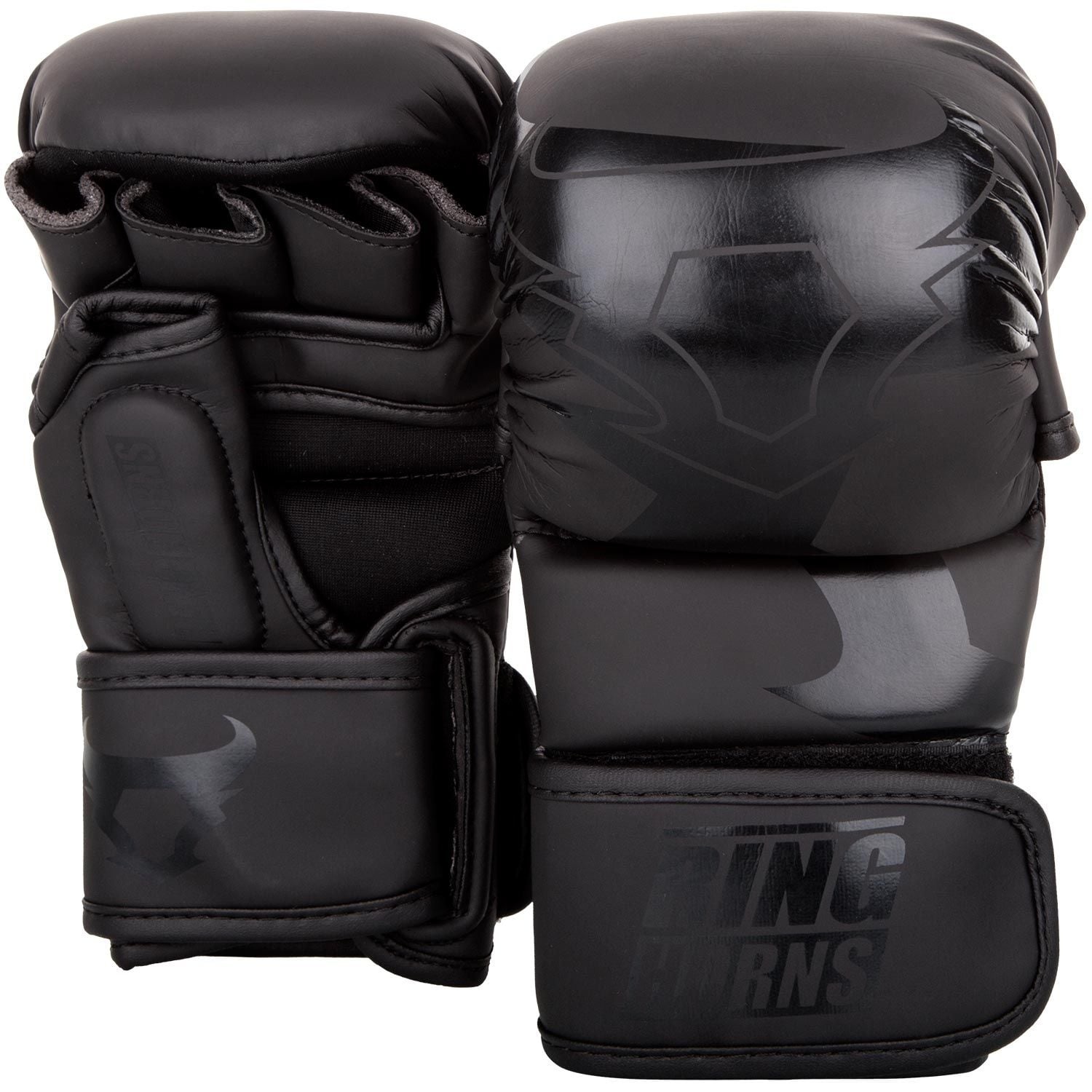 GĂNG MMA VENUM RINGHORNS CHARGER SPARRING GLOVES - BLACK/BLACK