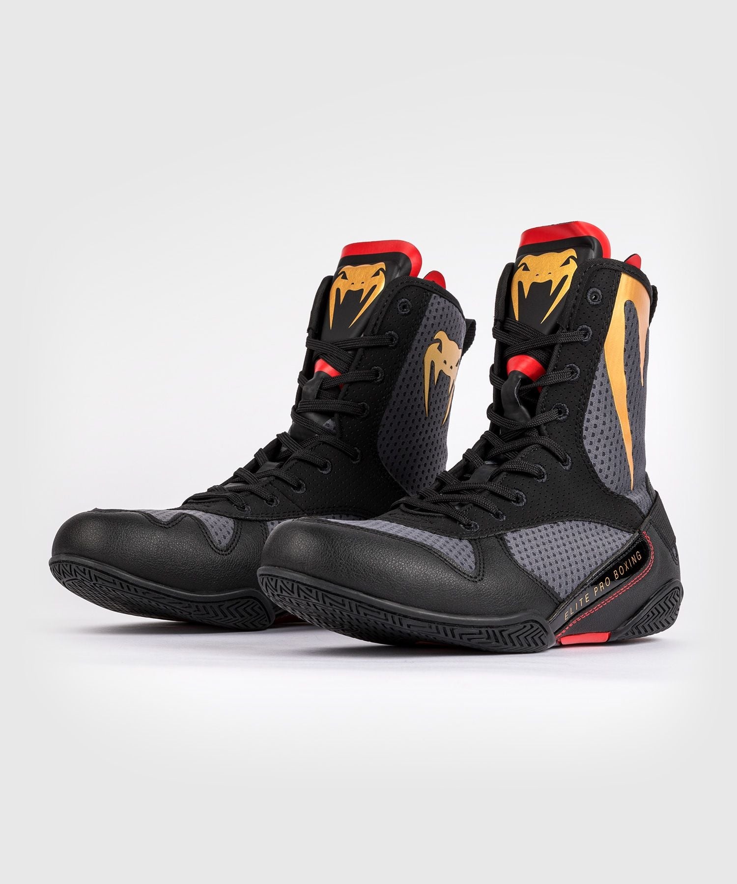 GIÀY BOXING VENUM ELITE SHOES - STORM GREY / GOLD