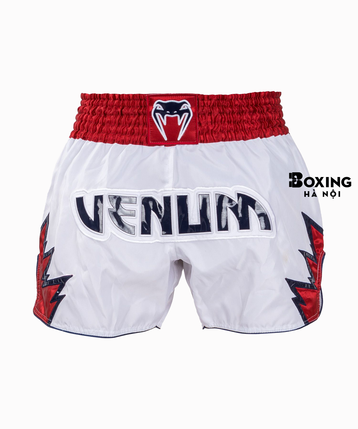 QUẦN MUAY THÁI VENUM INFERNO SHORT - WHITE/RED
