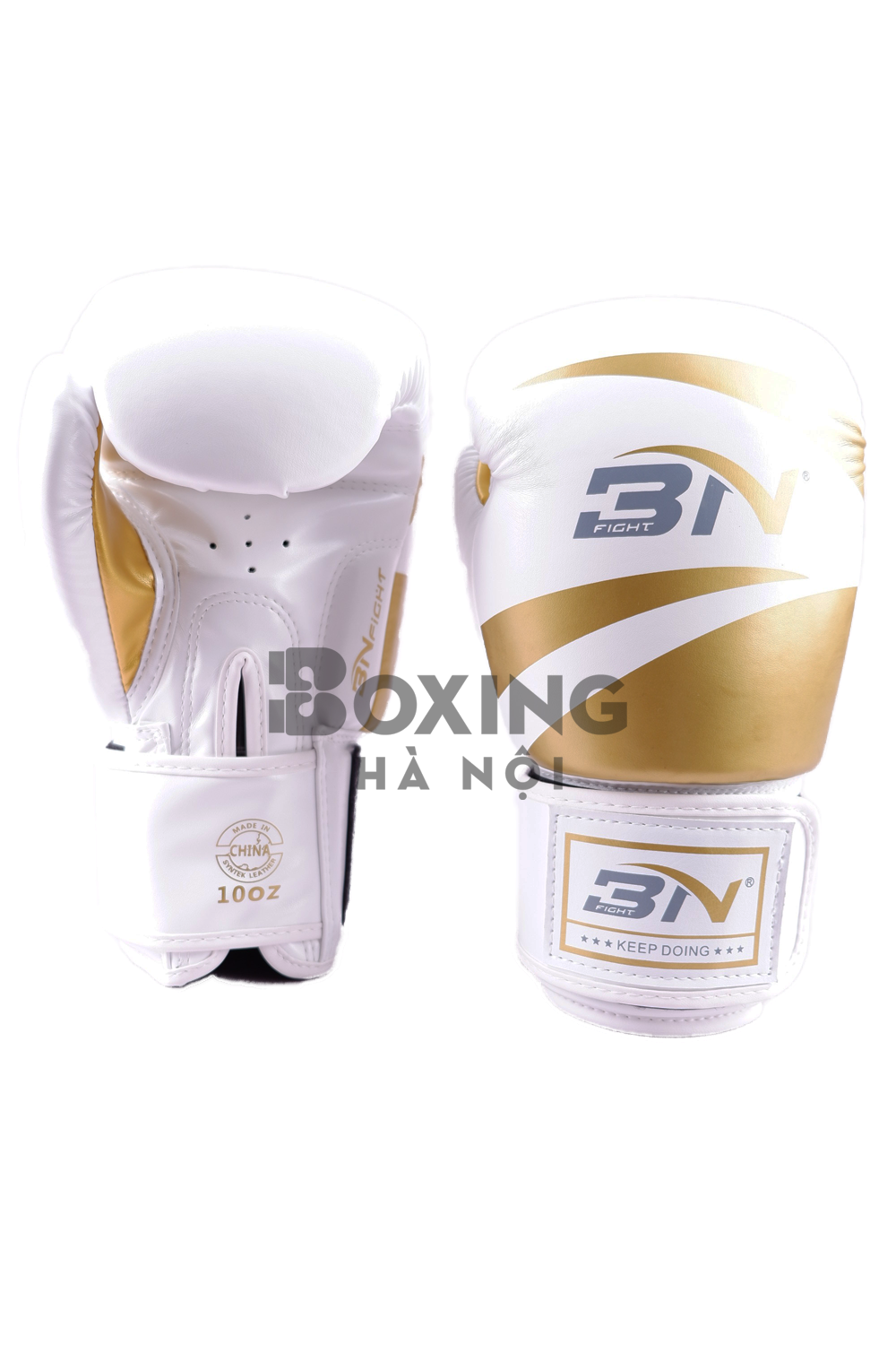 GĂNG TAY BOXING BN CLASSIC GLOVES - WHITE/GOLD