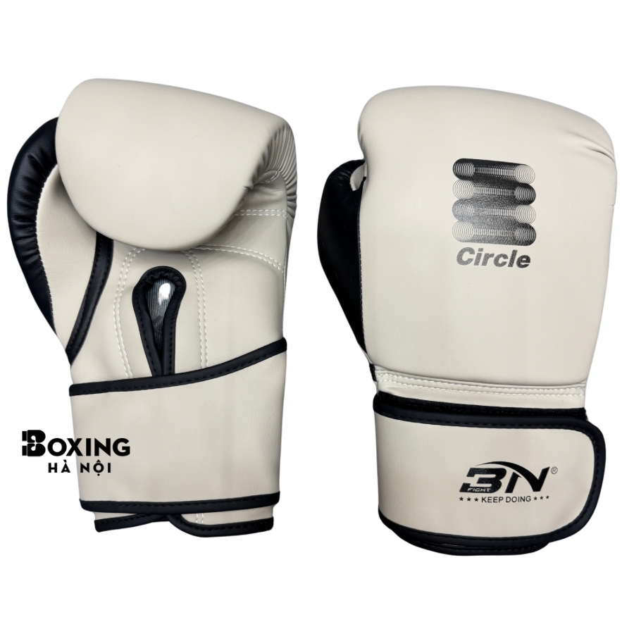 GĂNG TAY BOXING BN CIRCLE - BE ĐEN