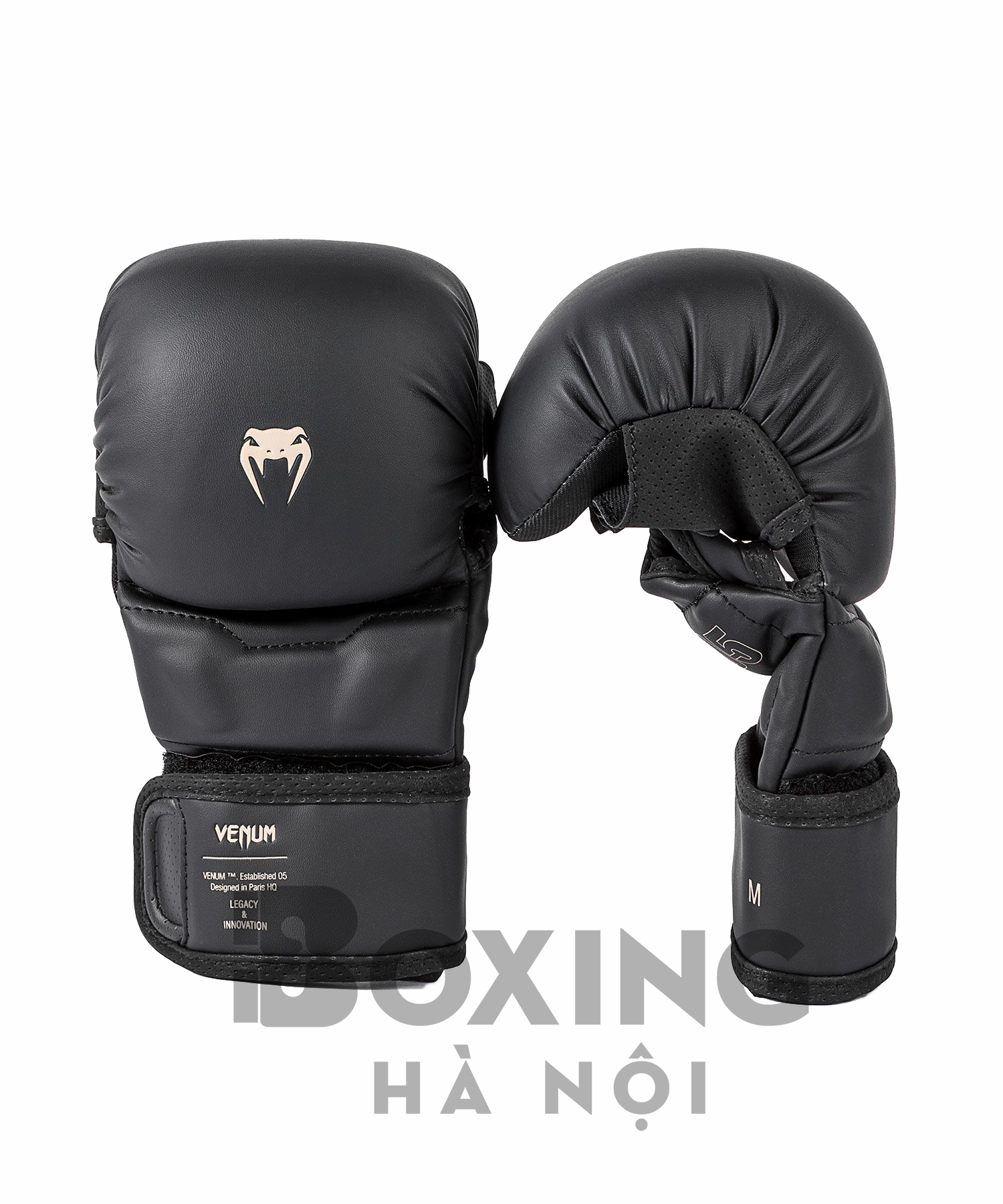 GĂNG TAY VENUM IMPACT EVO MMA SPARRING GLOVES - BLACK