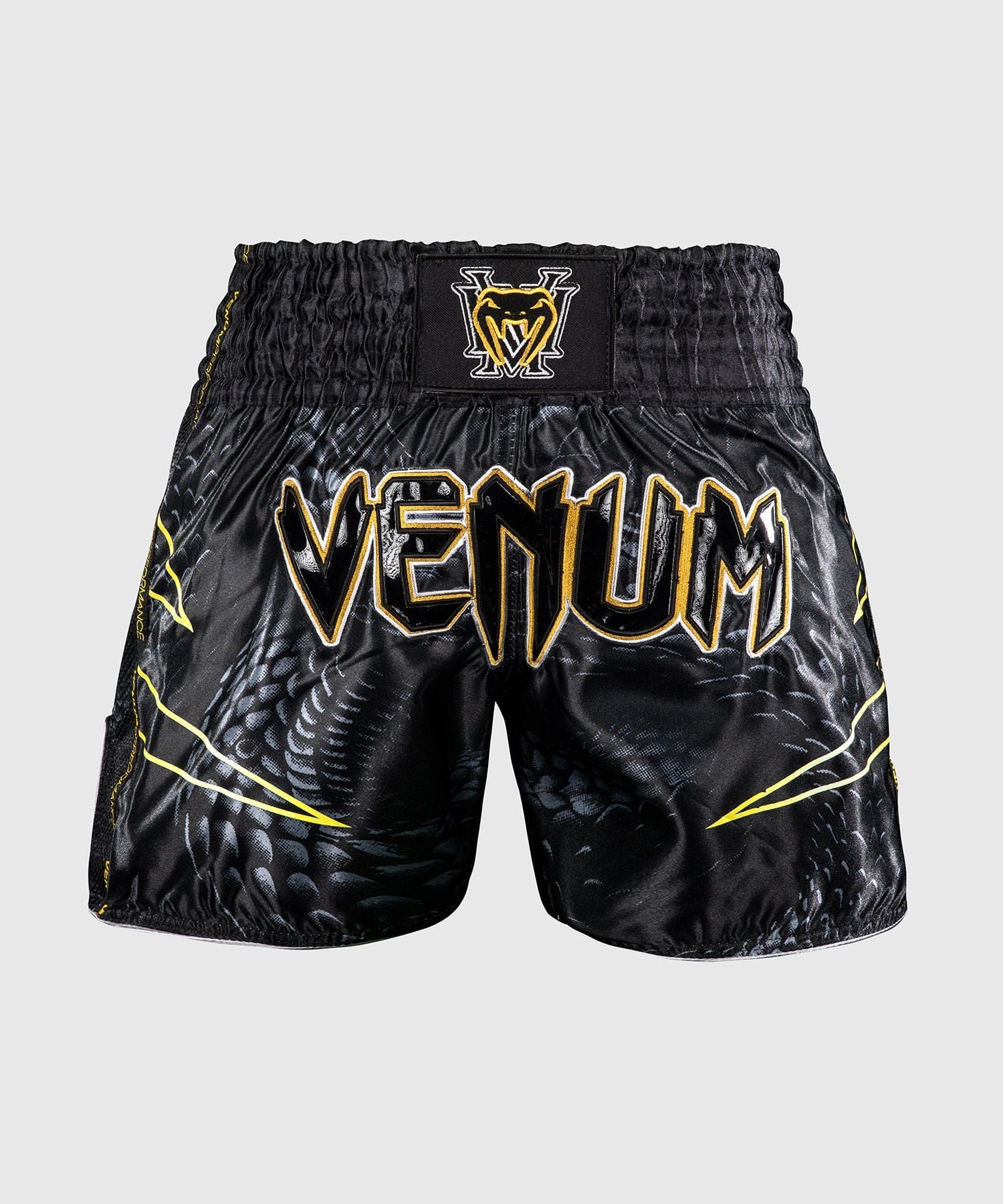 QUẦN MUAY THÁI VENUM MATUPA SHORT - BLACK/GREY/GOLD