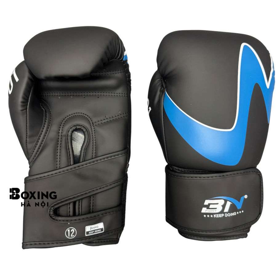 GĂNG TAY BOXING BNC01 GLOVES - BLACK/BLUE