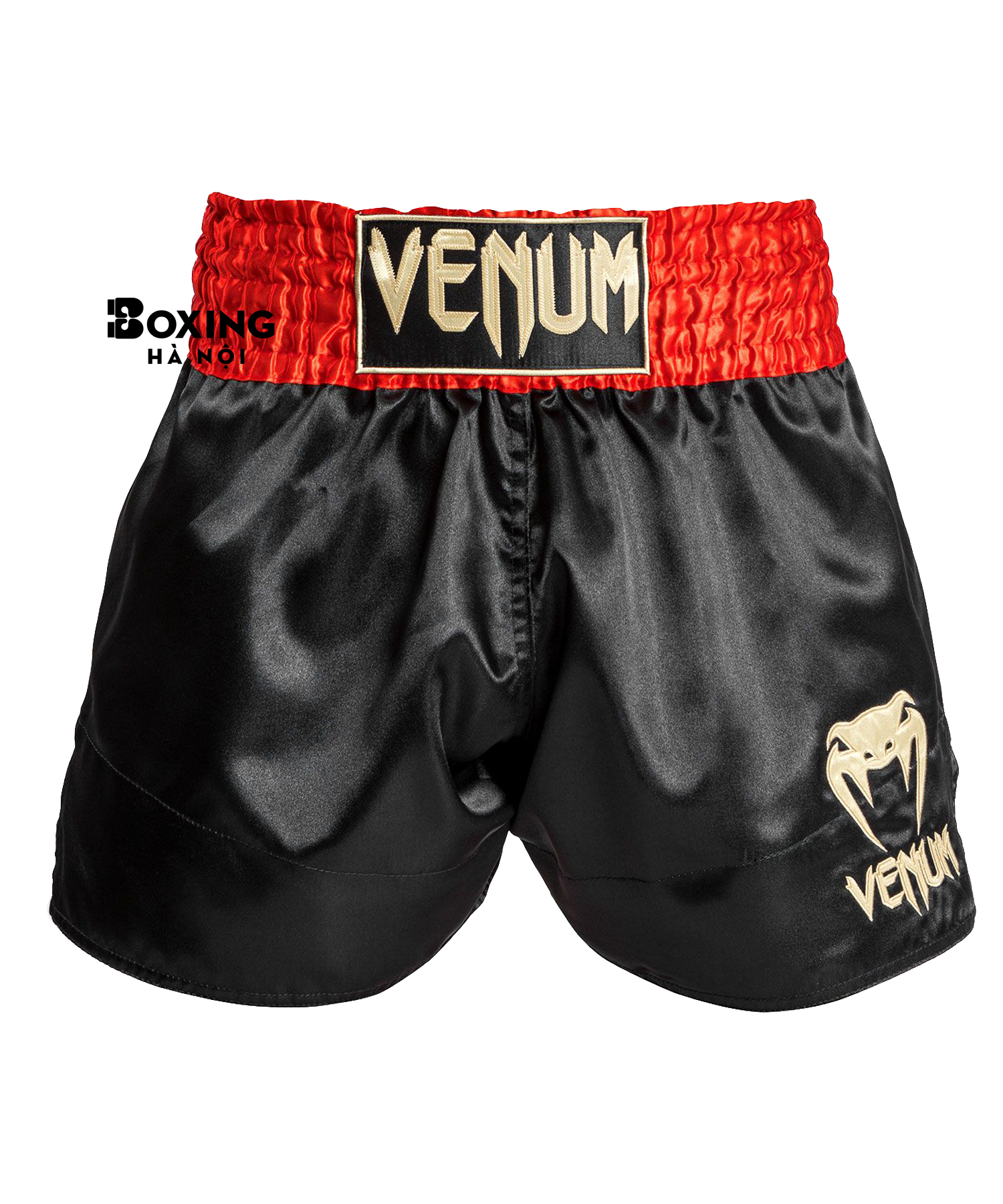 QUẦN MUAY THÁI VENUM CLASSIC SHORT - RED/BLACK/GOLD