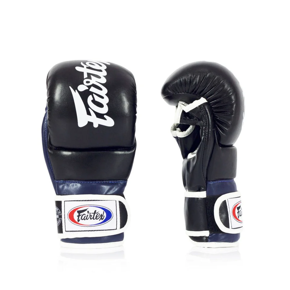 GĂNG TAY FAIRTEX FGV18 SUPER SPARRING GRAPPLING MMA GLOVES - BLACK/BLUE