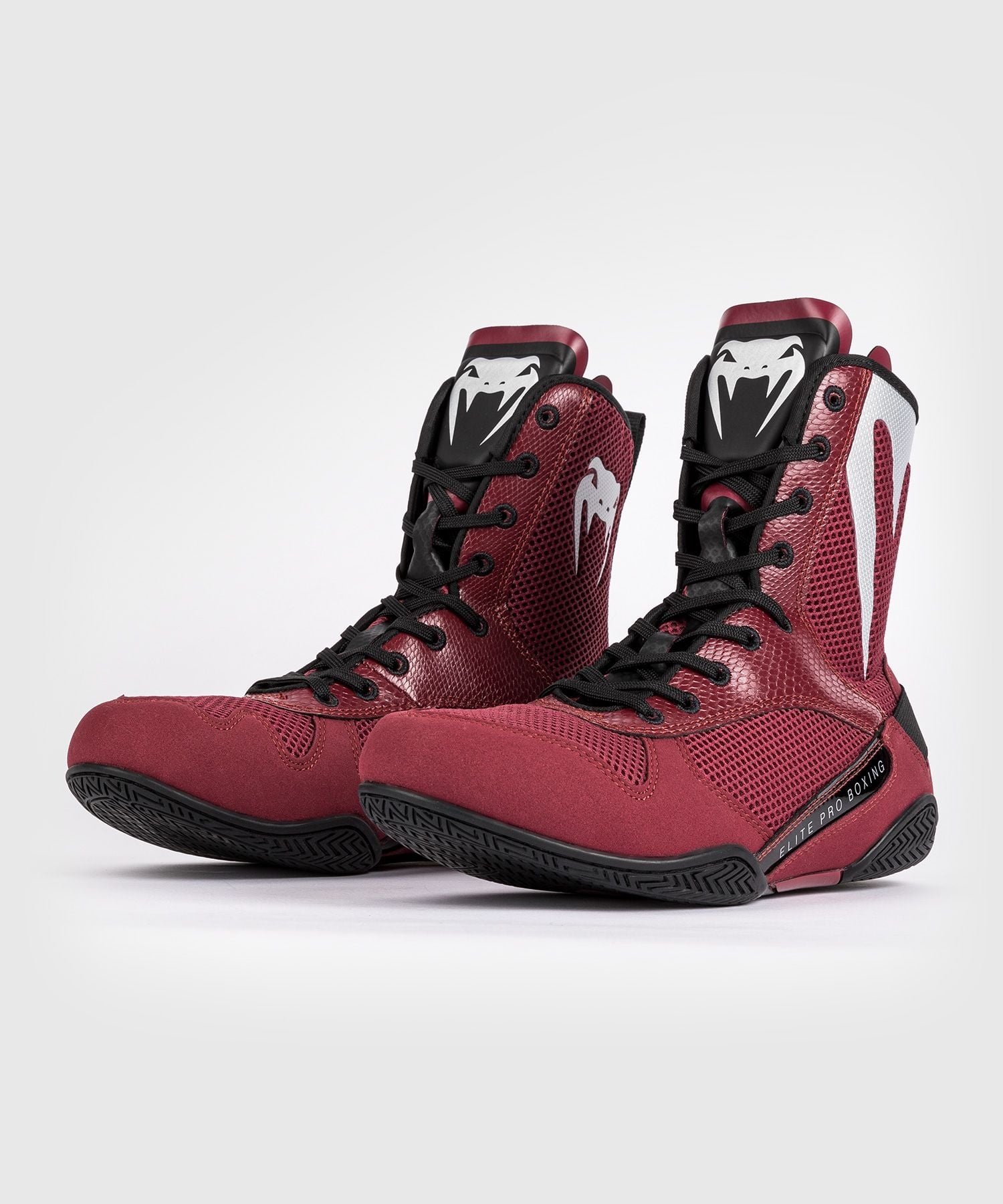 GIÀY BOXING VENUM ELITE SHOES - BURGUNDY/SILVER