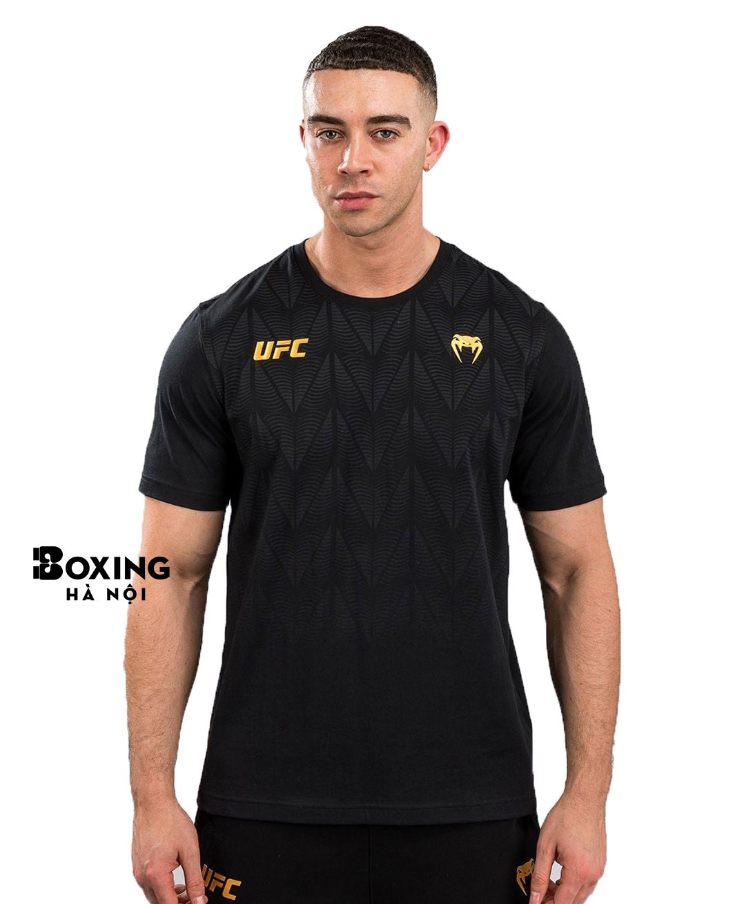 ÁO PHÔNG NAM UFC ZENITH BY VENUM REPLICA CHAMPION T-SHIRT - BLACK/GOLD