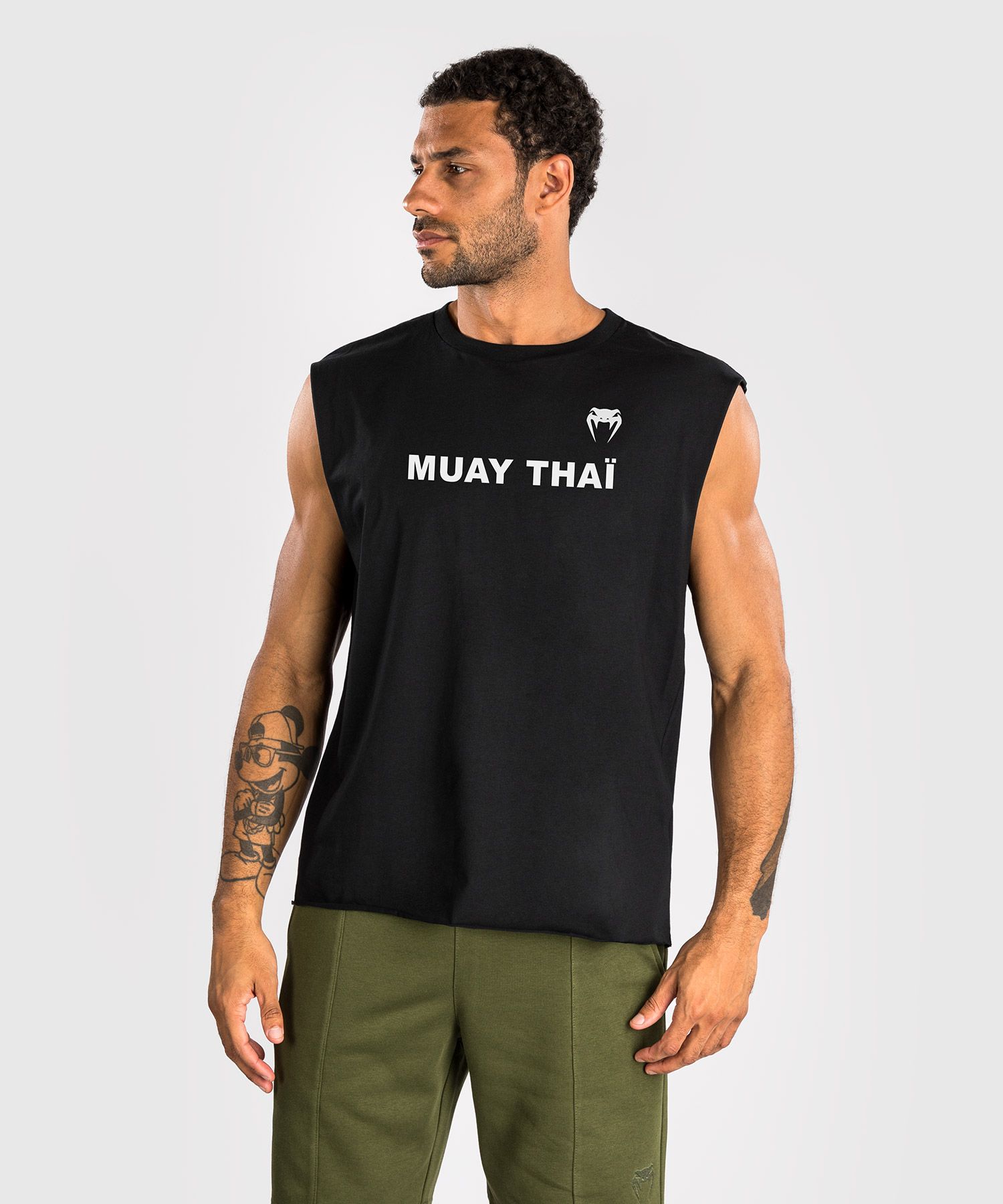 ÁO BA LỖ VENUM MUAY THAI VT SLEEVELESS T-SHIRT - BLACK
