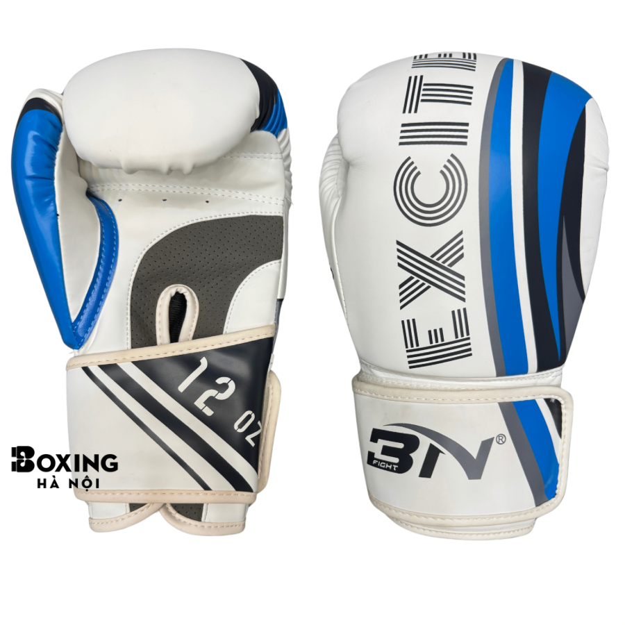 GĂNG TAY BOXING BN EXCITE GLOVES - WHITE/BLUE