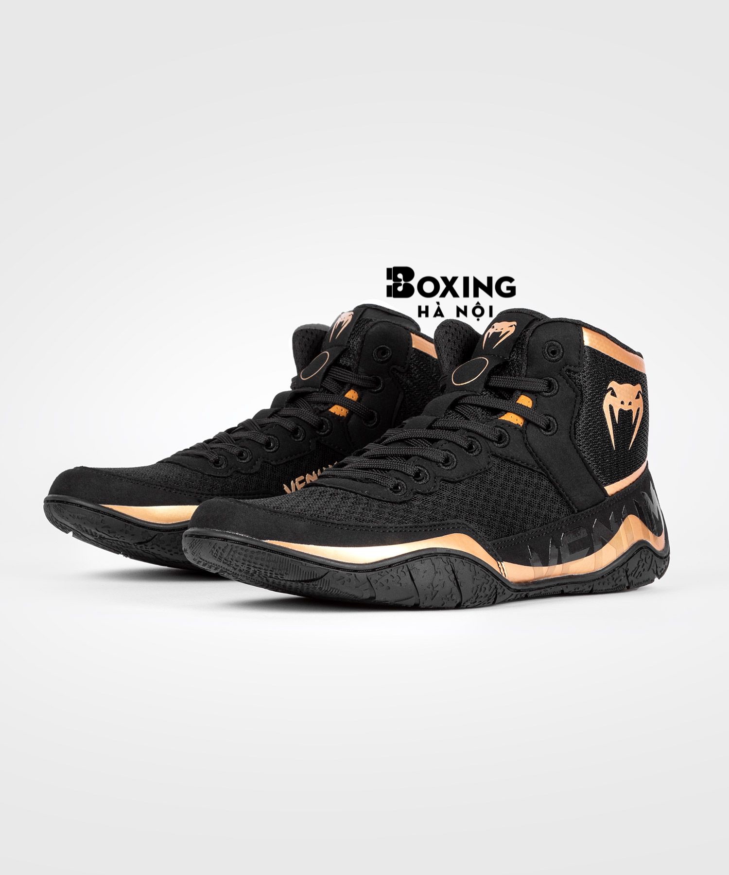 GIÀY BOXING VENUM ELITE WRESTLING - ĐEN / ĐỒNG