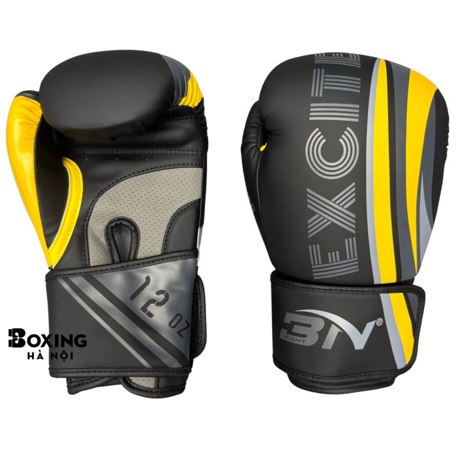 GĂNG TAY BOXING BN EXCITE GLOVES - BLACK/YELLOW