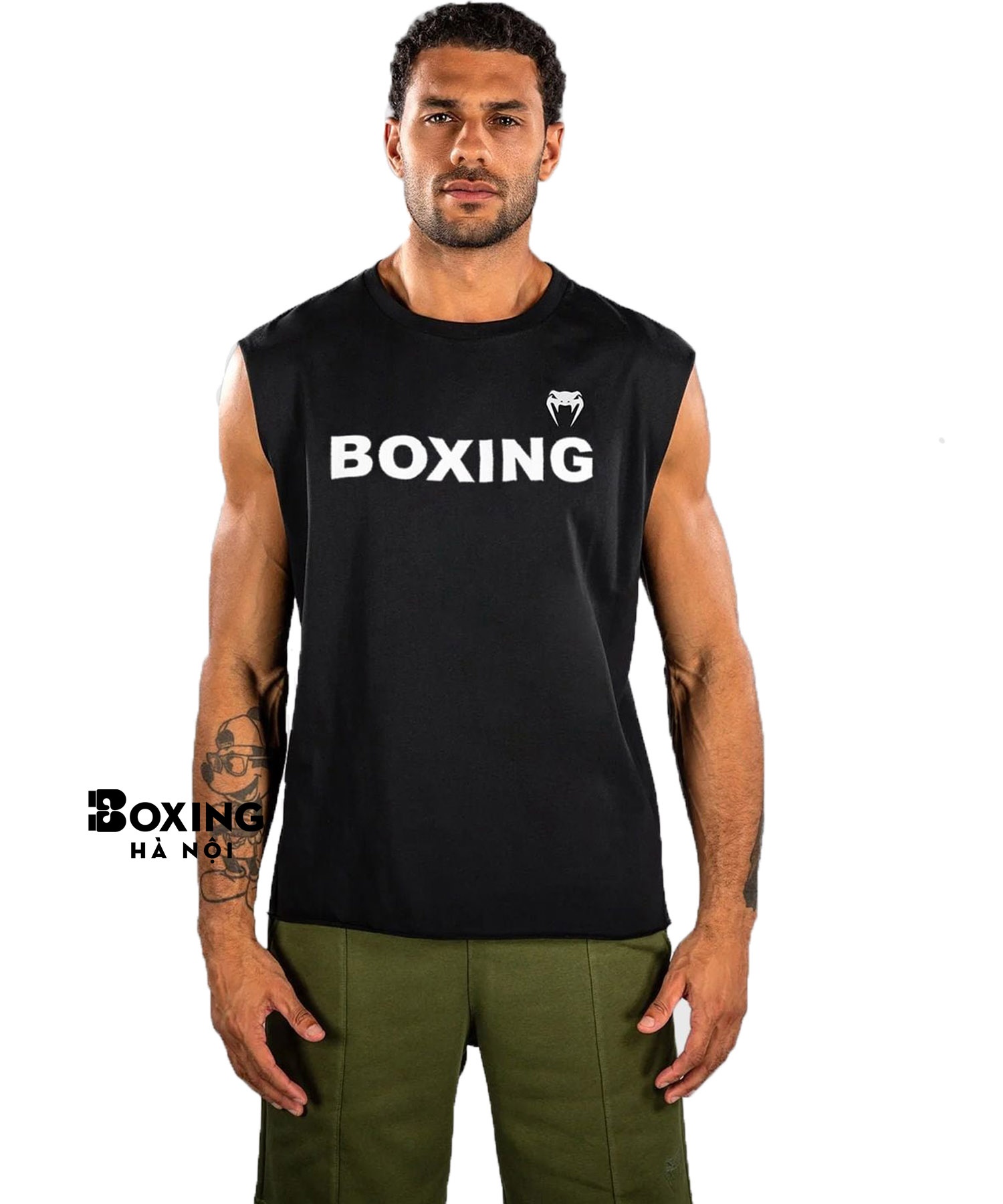 ÁO BA LỖ VENUM BOXING VT SLEEVELESS T-SHIRT - BLACK