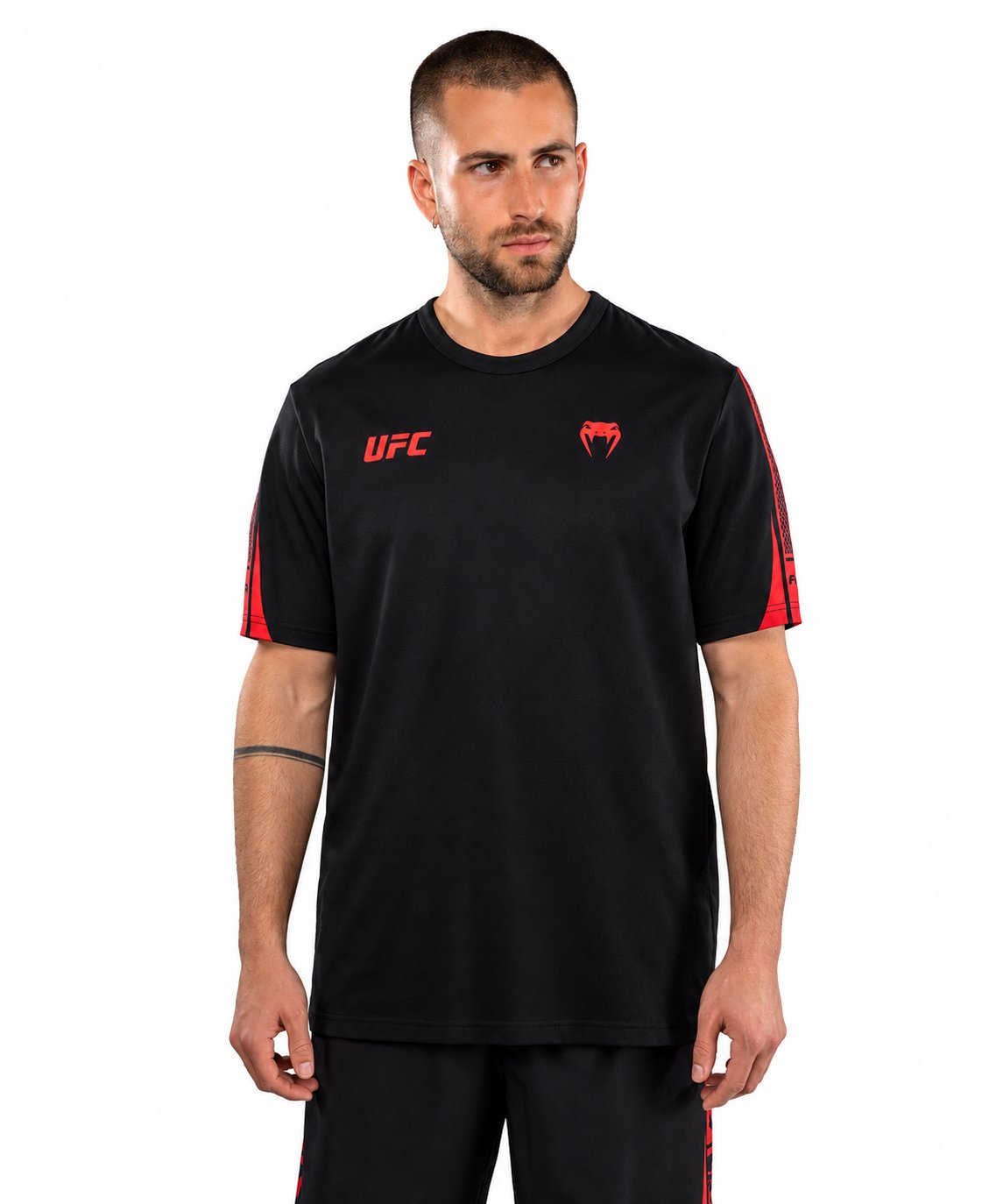 ÁO PHÔNG NAM UFC ZENITH BY VENUM FIGHT WEEK T-SHIRT - BLACK/RED