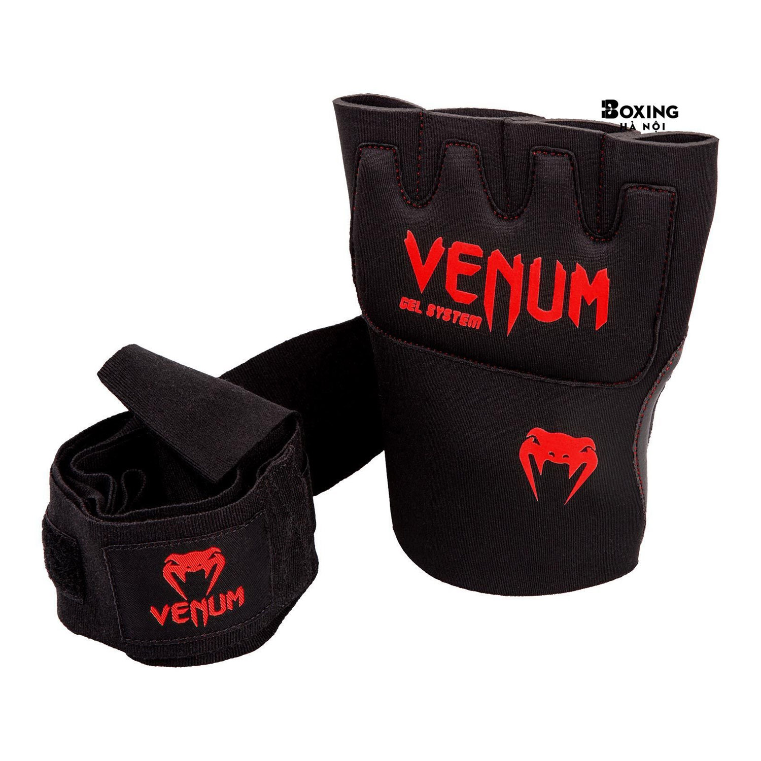 BĂNG QUẤN TAY VENUM KONTACT GEL WRAPS - ĐEN / ĐỎ