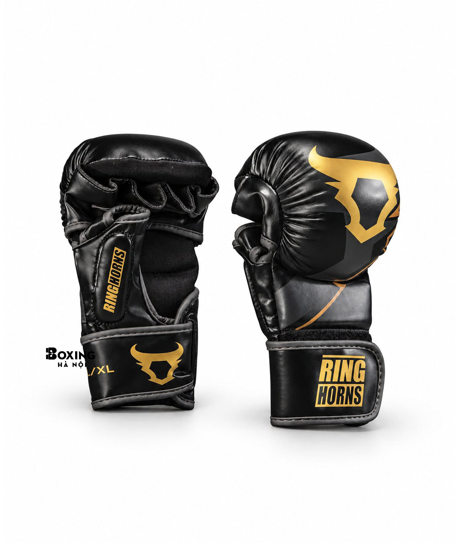 GĂNG MMA RINGHORNS CHARGER BY VENUM SPARRING GLOVES - BLACK/GOLD