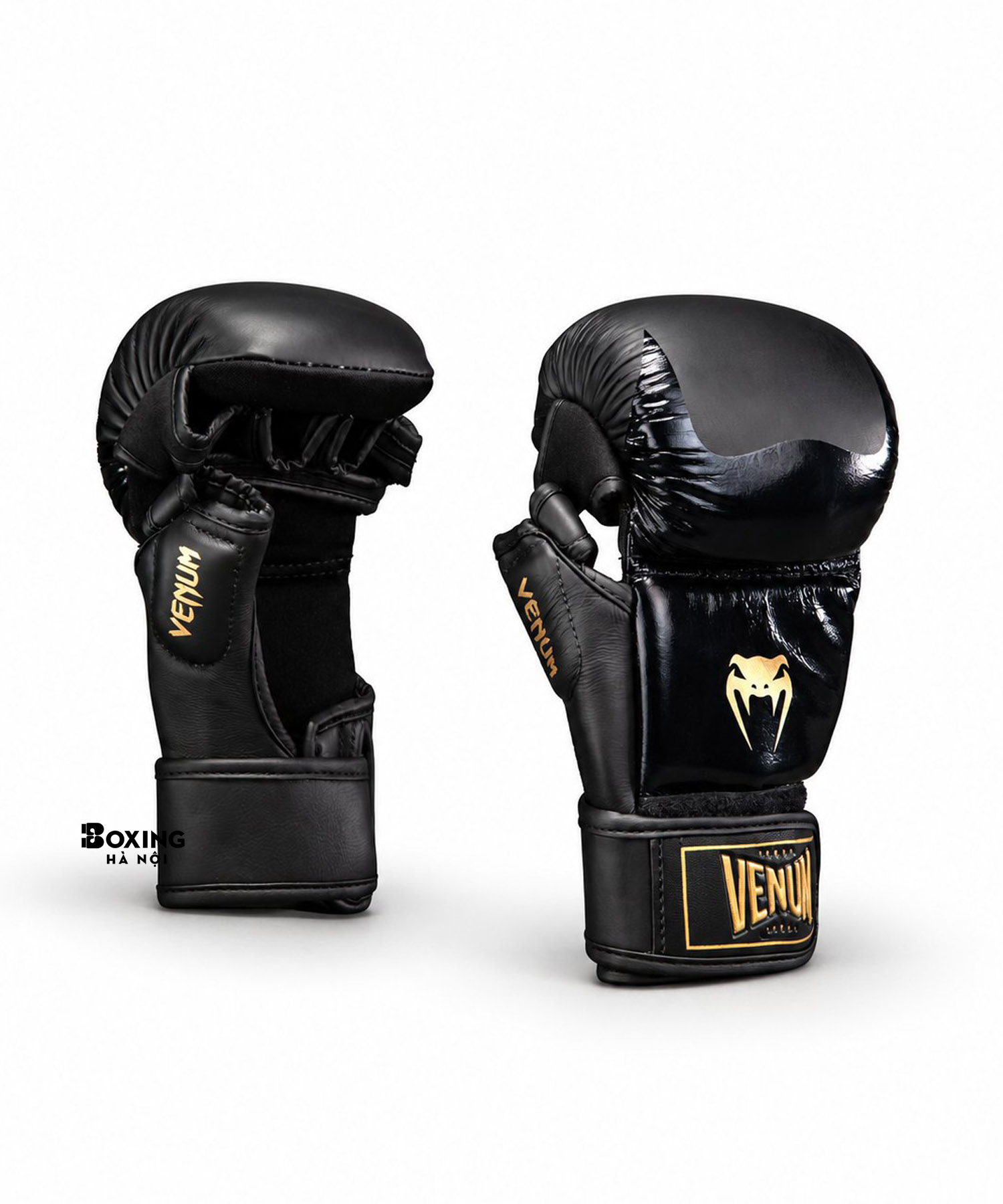 GĂNG TAY VENUM ATTACK 2.0 LEATHER MMA SPARRING GLOVES - BLACK/GOLD