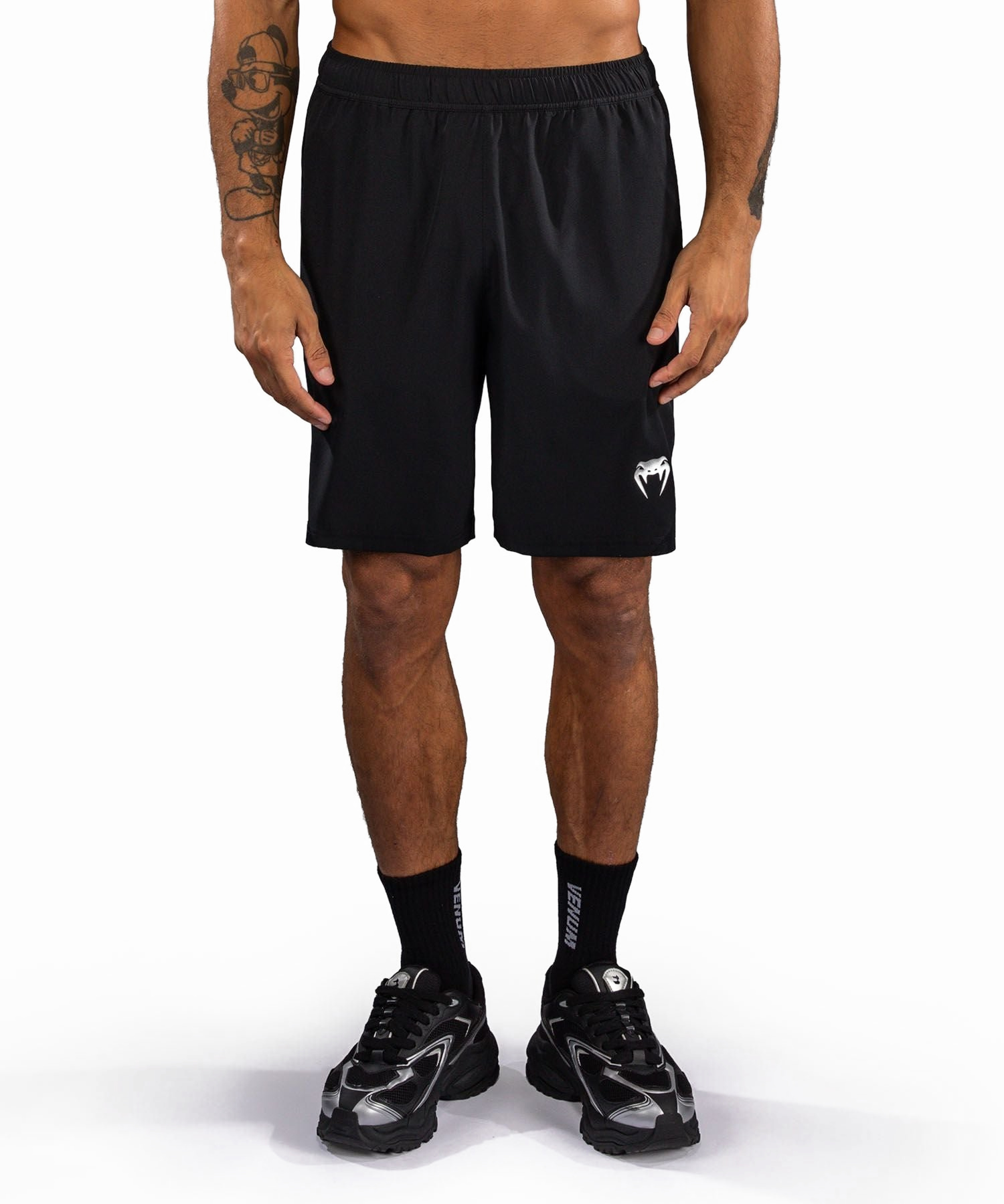 QUẦN ĐÙI BOXING VENUM CONTENDER TRAINING SHORT – BLACK/SILVER