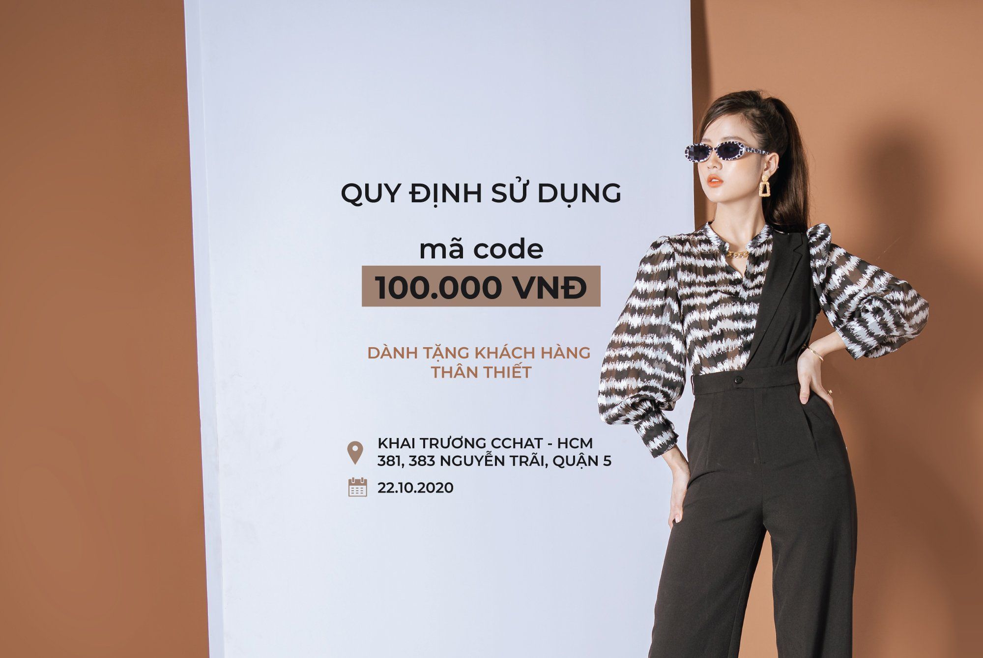 QUY ĐỊNH SỬ DỤNG MÃ CODE 100.000 VNĐ - KHAI TRƯƠNG CỬA HÀNG CCHAT - HCM