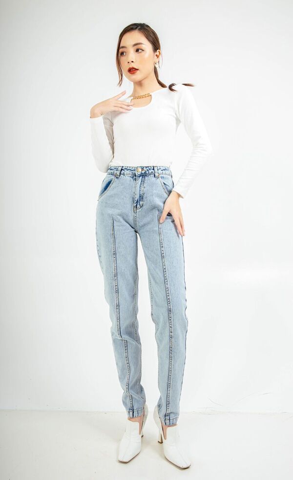 Quần jeans baggy ly TT