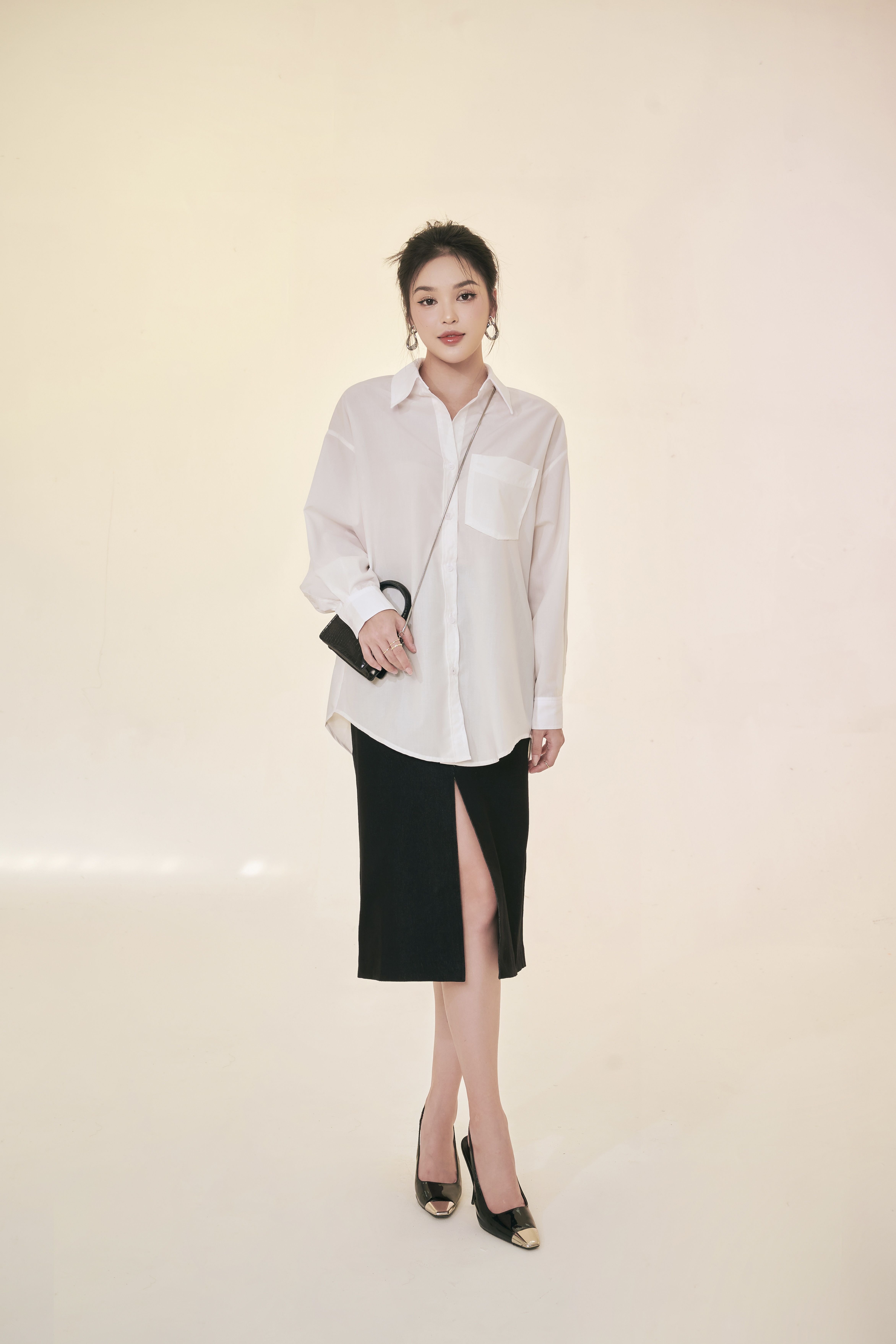 Áo Zara Áo sơ mi trắng túi ngực Zara xuất xịn A040 | Shopee Việt Nam