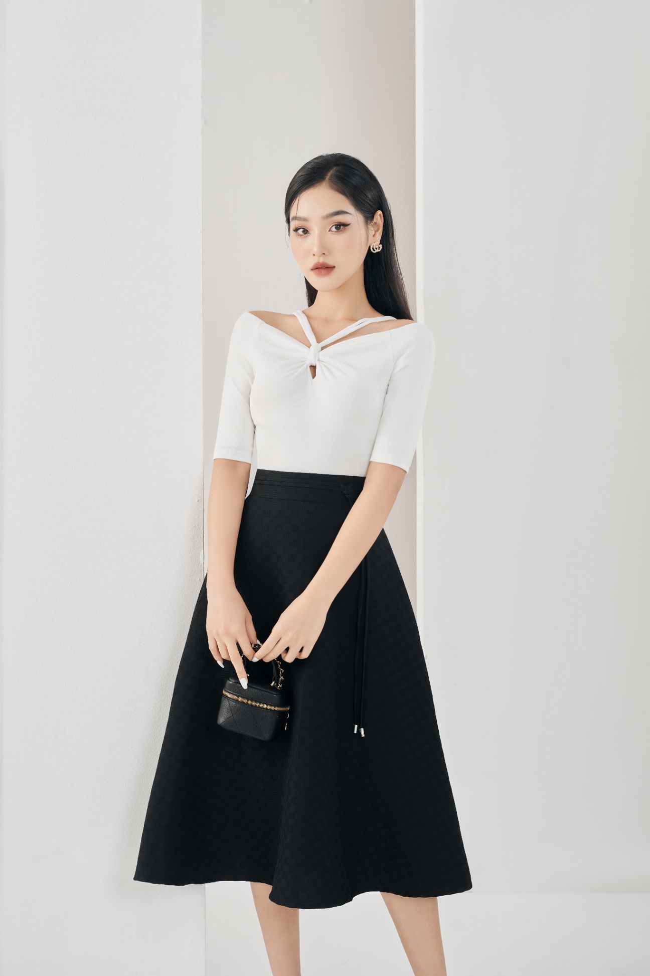 2 màu) Chân váy nhung xòe Velvet | My Way Fashion || Thời trang thiết kế  cao cấp