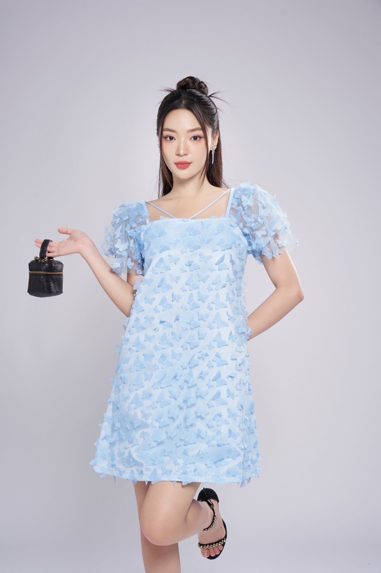 Váy ngủ cotton dáng suông cộc tay mềm mịn thoáng mát dễ thương VN-02 (  MICKEY ) - Đầm ngủ | ThờiTrangNữ.vn