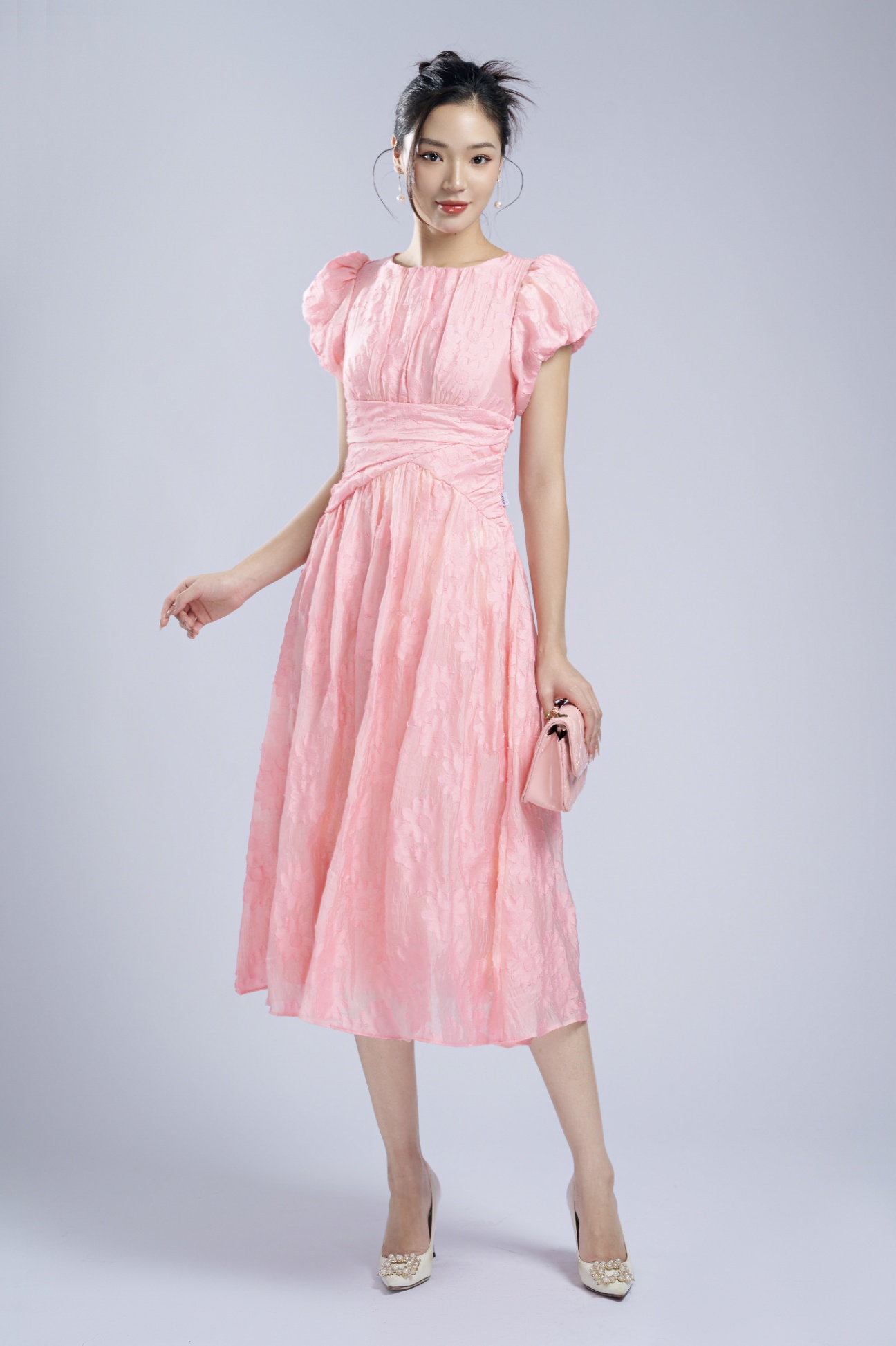 Đầm Váy Nữ Basic Cổ Sơ Mi Cài Cúc Chiết Eo Lưng Chun Nhiều Màu - Smarter  Shop | Phụ kiện điện thoại chính hãng giá rẻ
