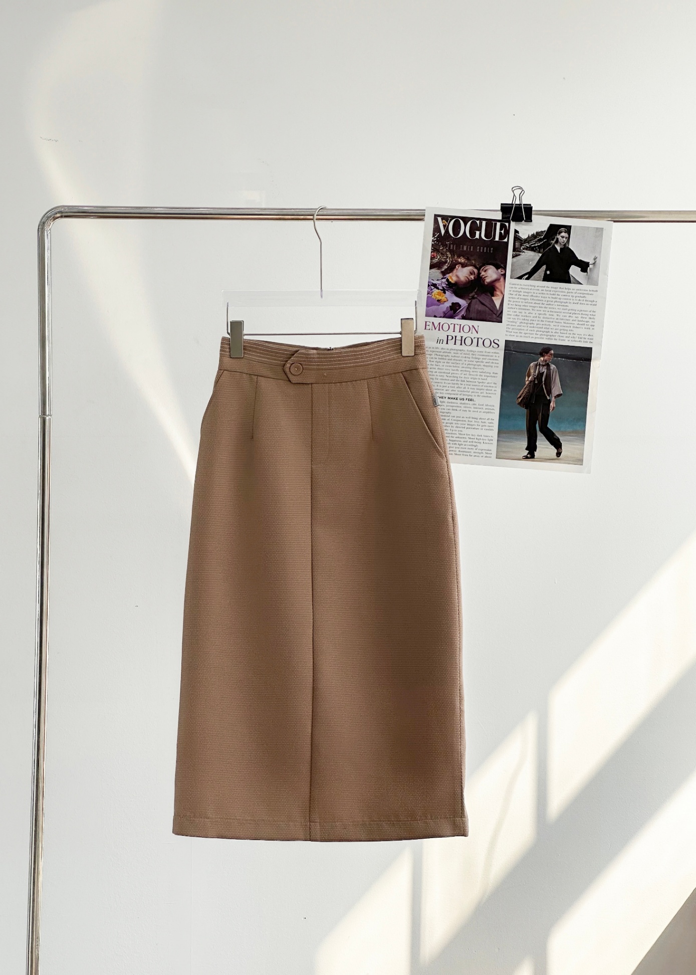 Chân váy lụa xếp ly dáng dài CV04-31 | Thời trang công sở K&K Fashion