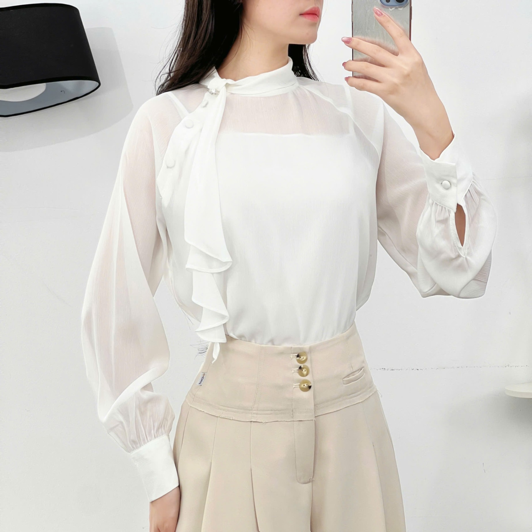 Áo kiểu bèo cổ Sophi