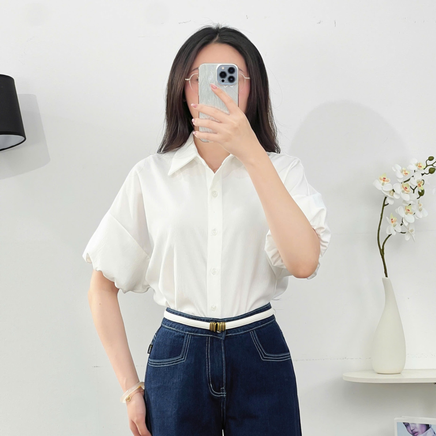 Sơ mi kiểu tay rút