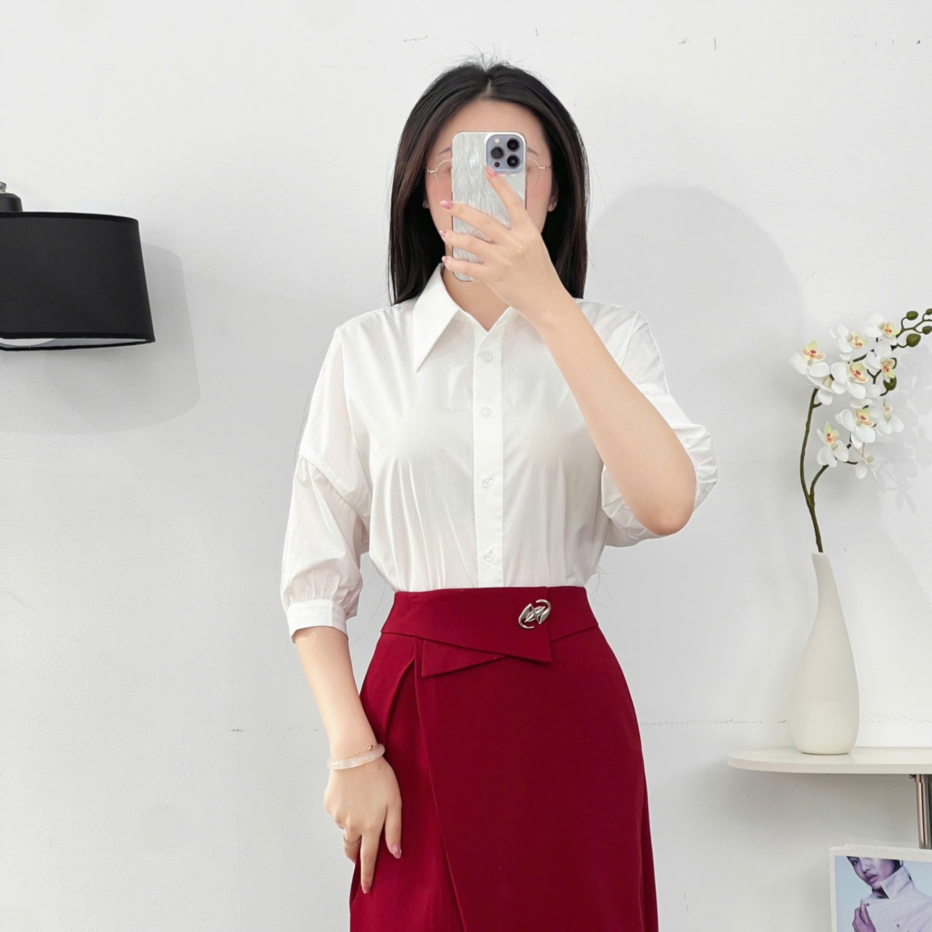 Sơ mi tay ngắn Laci