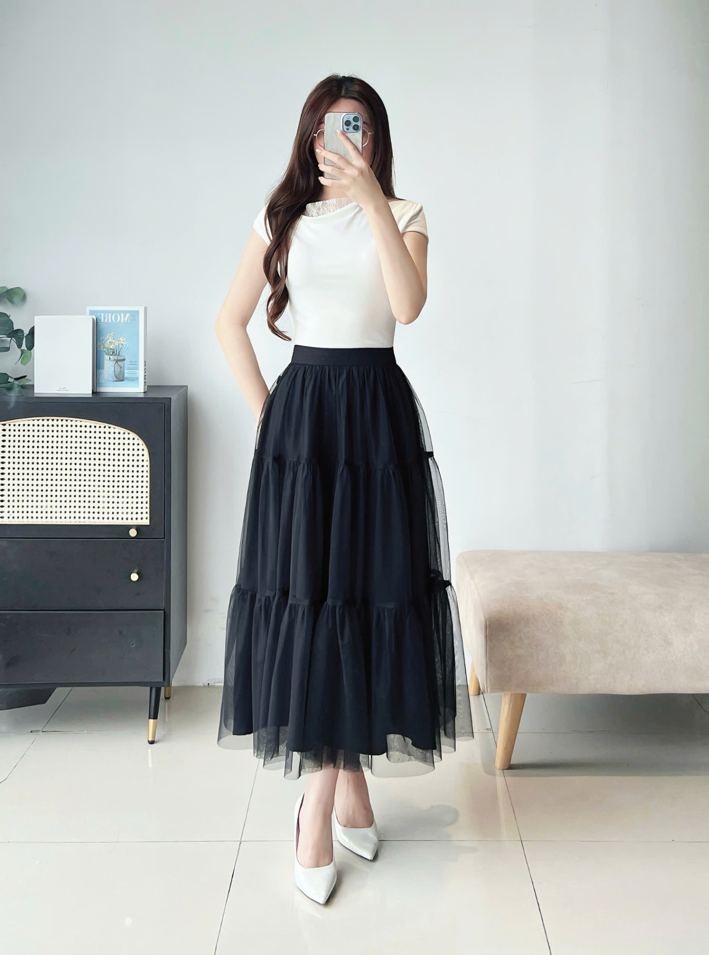 Chân váy lưới Vandal