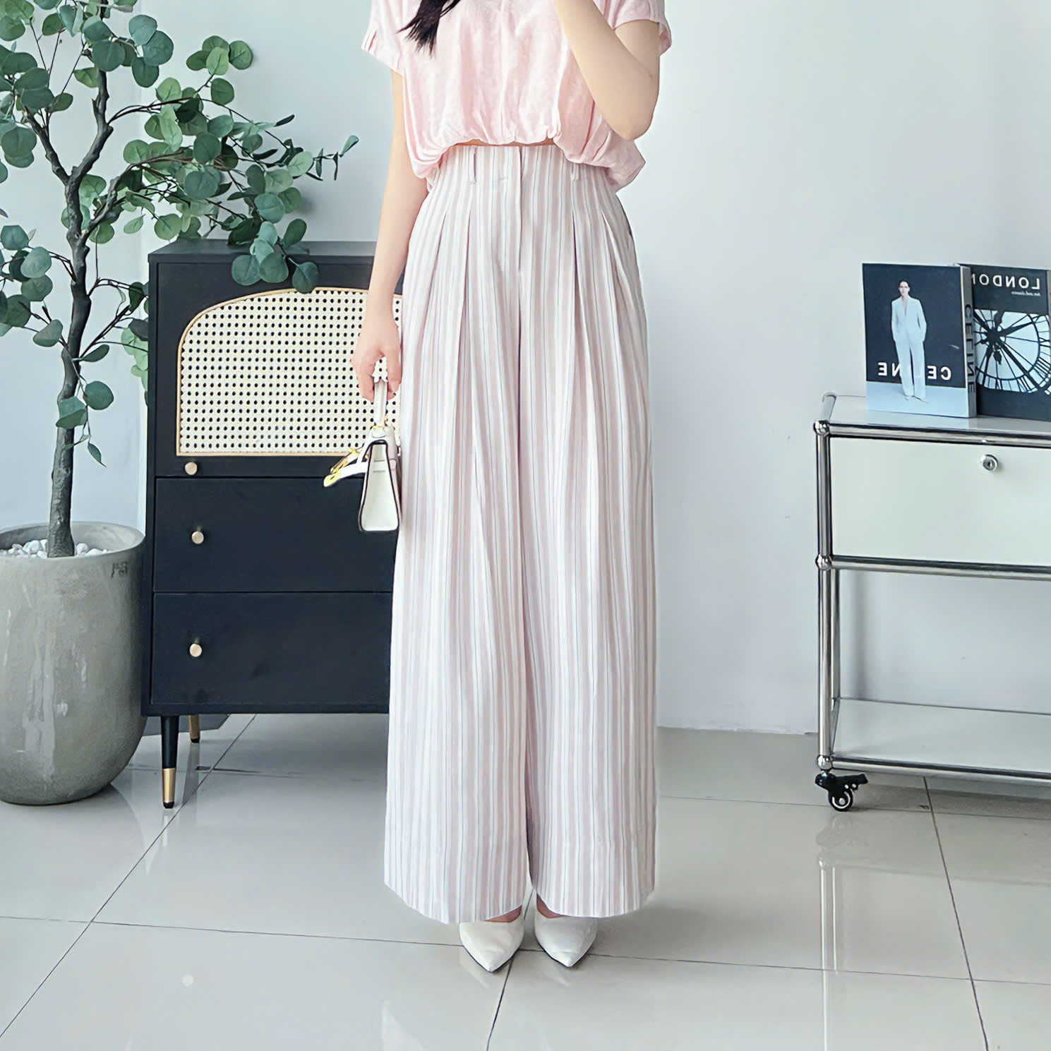 Quần suông đũi Tatan