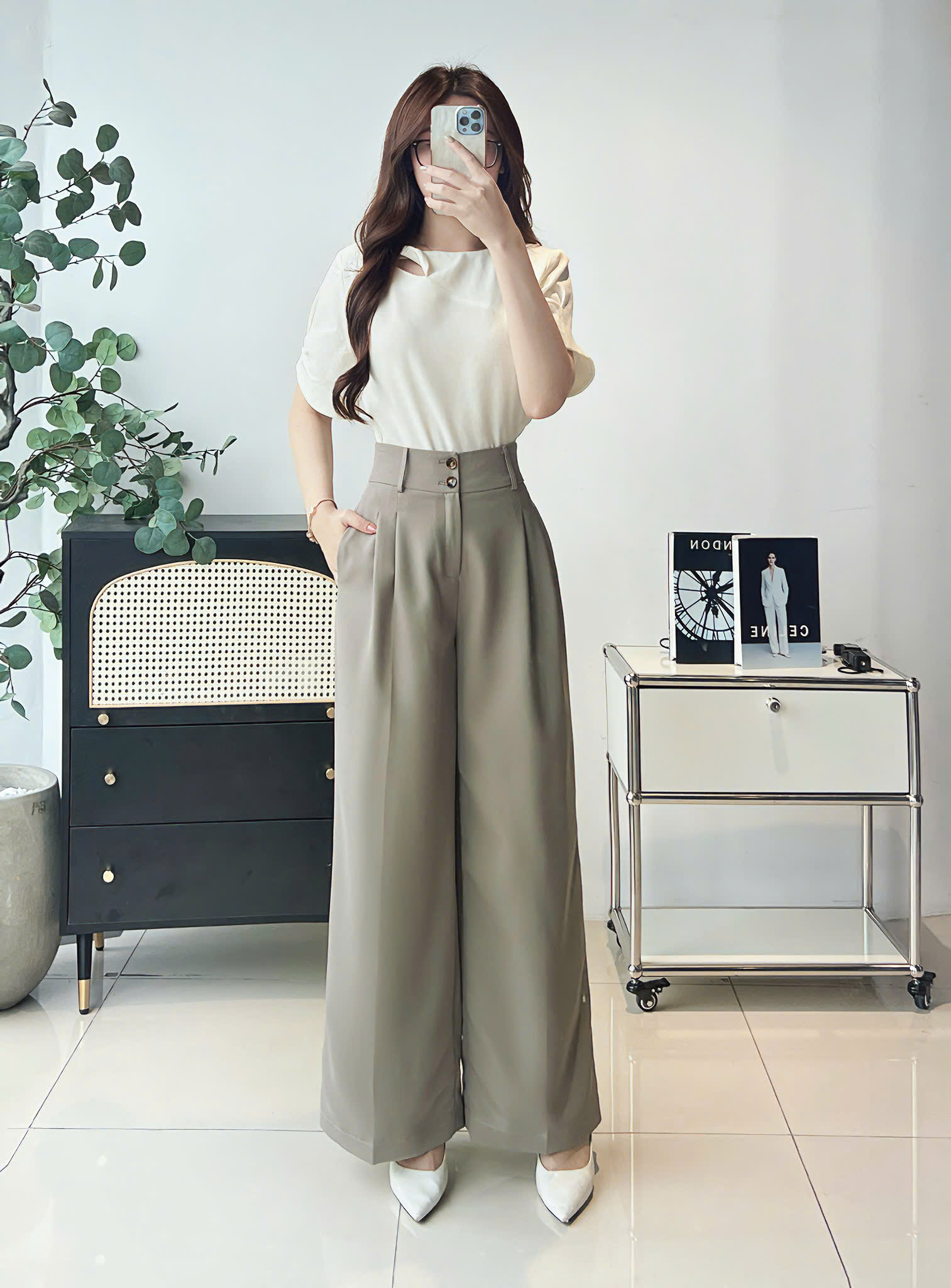 Quần suông rộng 2 ly