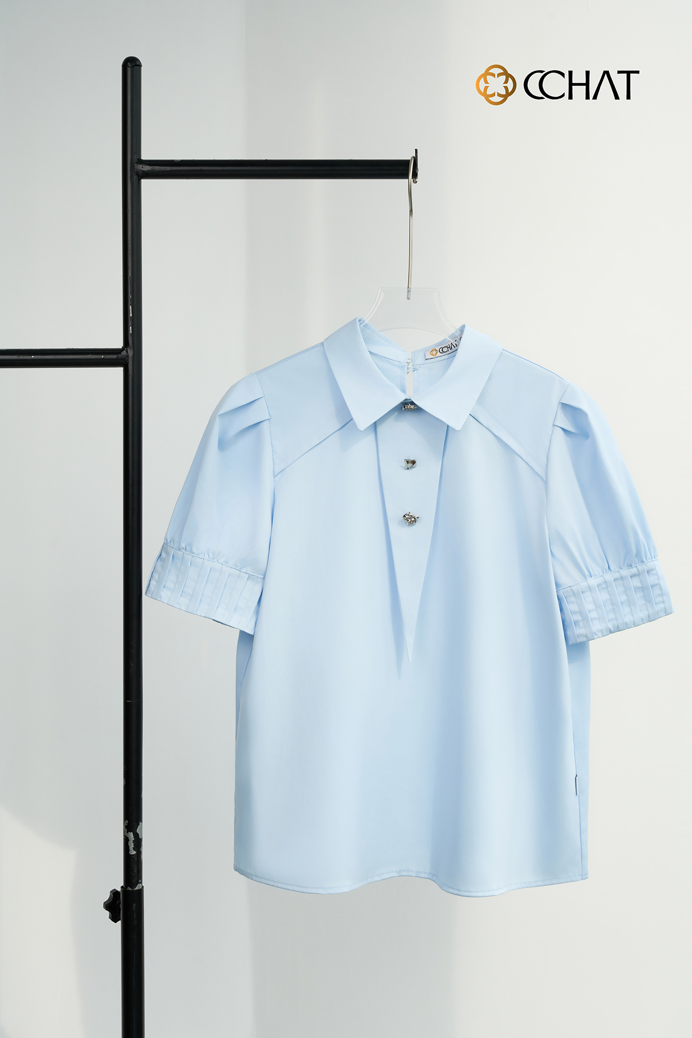 Sơ mi kiểu tay bấu ly