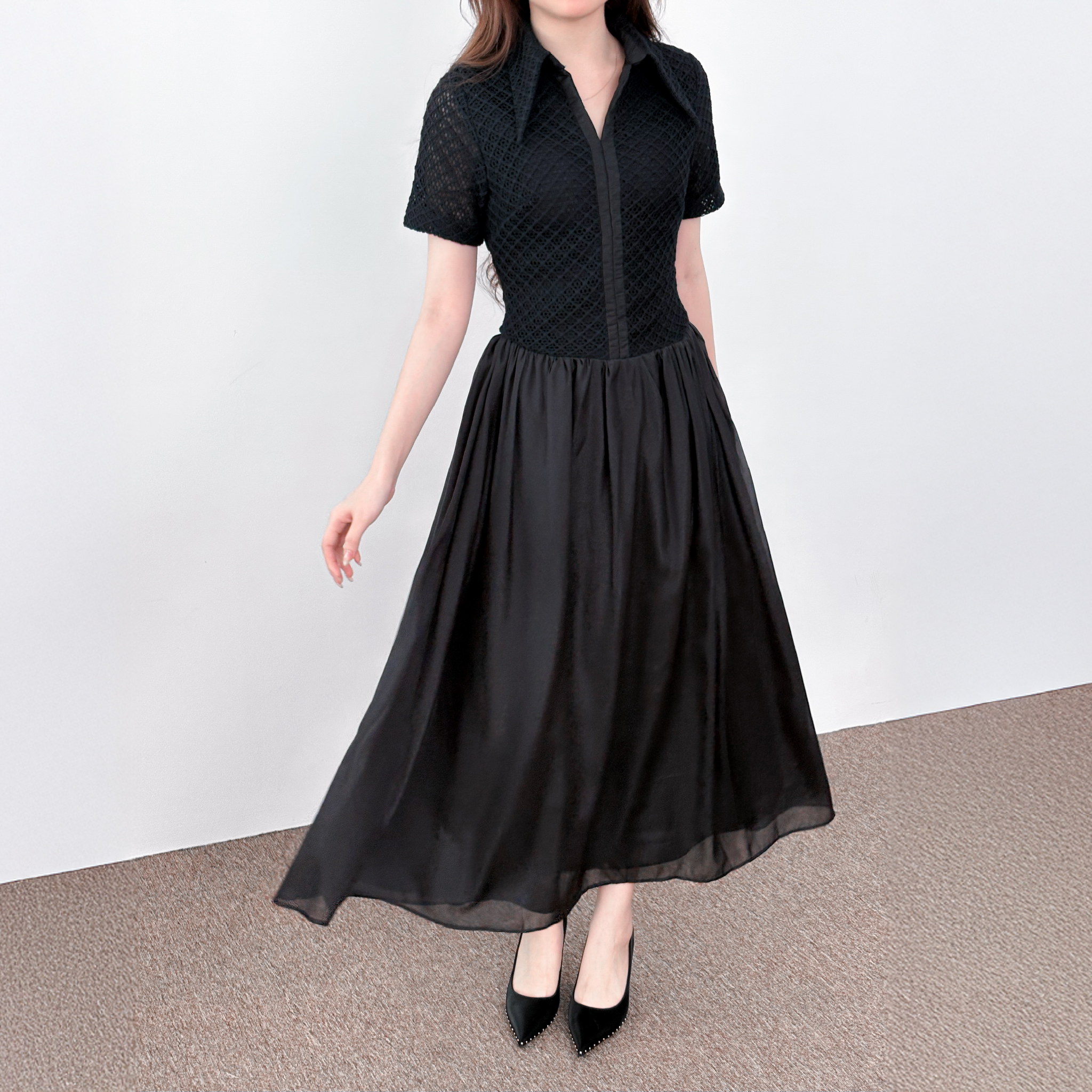 váy phối ren Rina