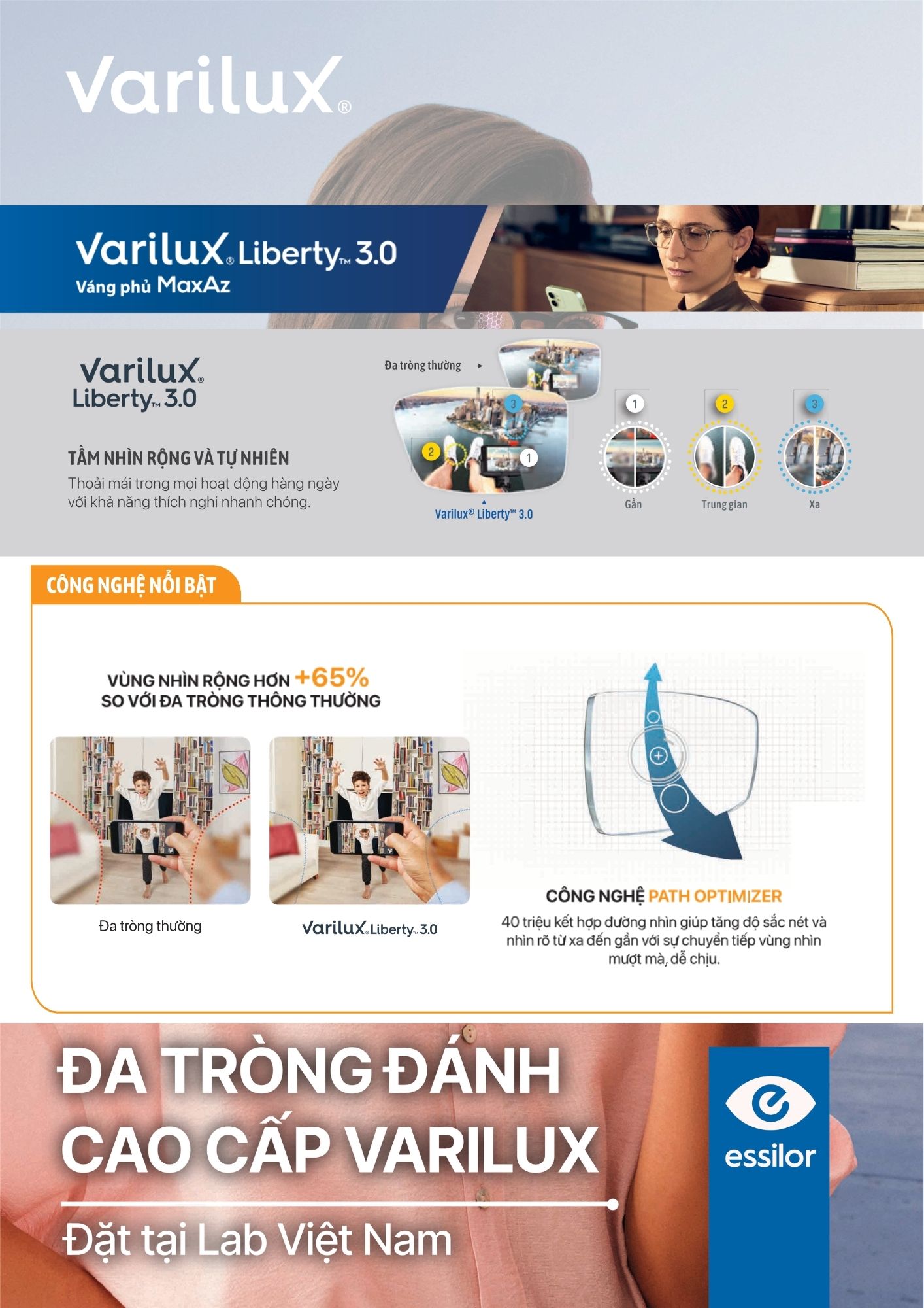 ESSILOR Varilux Liberty 3.0 Max AZ BlueUV Capture