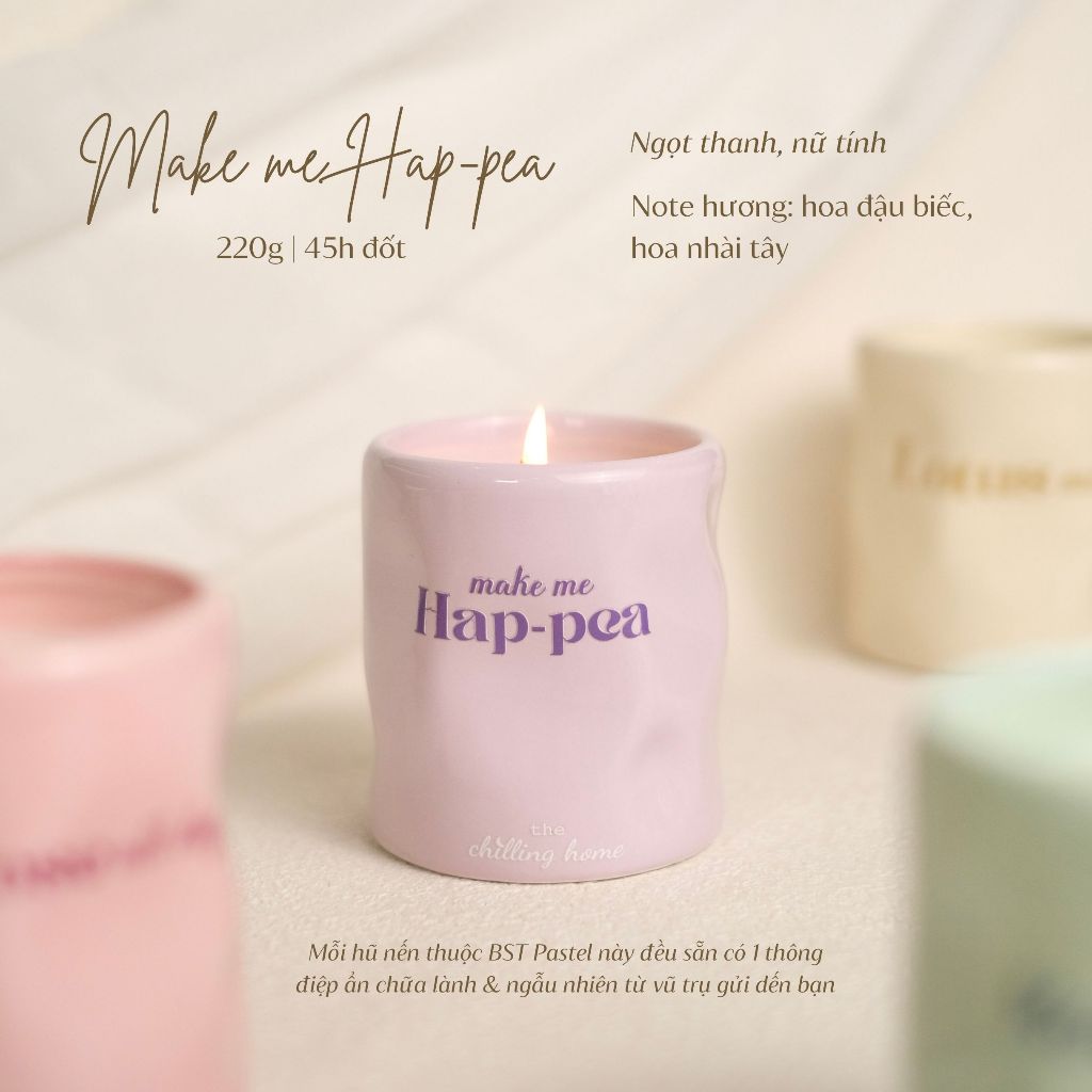 Nến Thơm Pastel 220G - Hap Pea