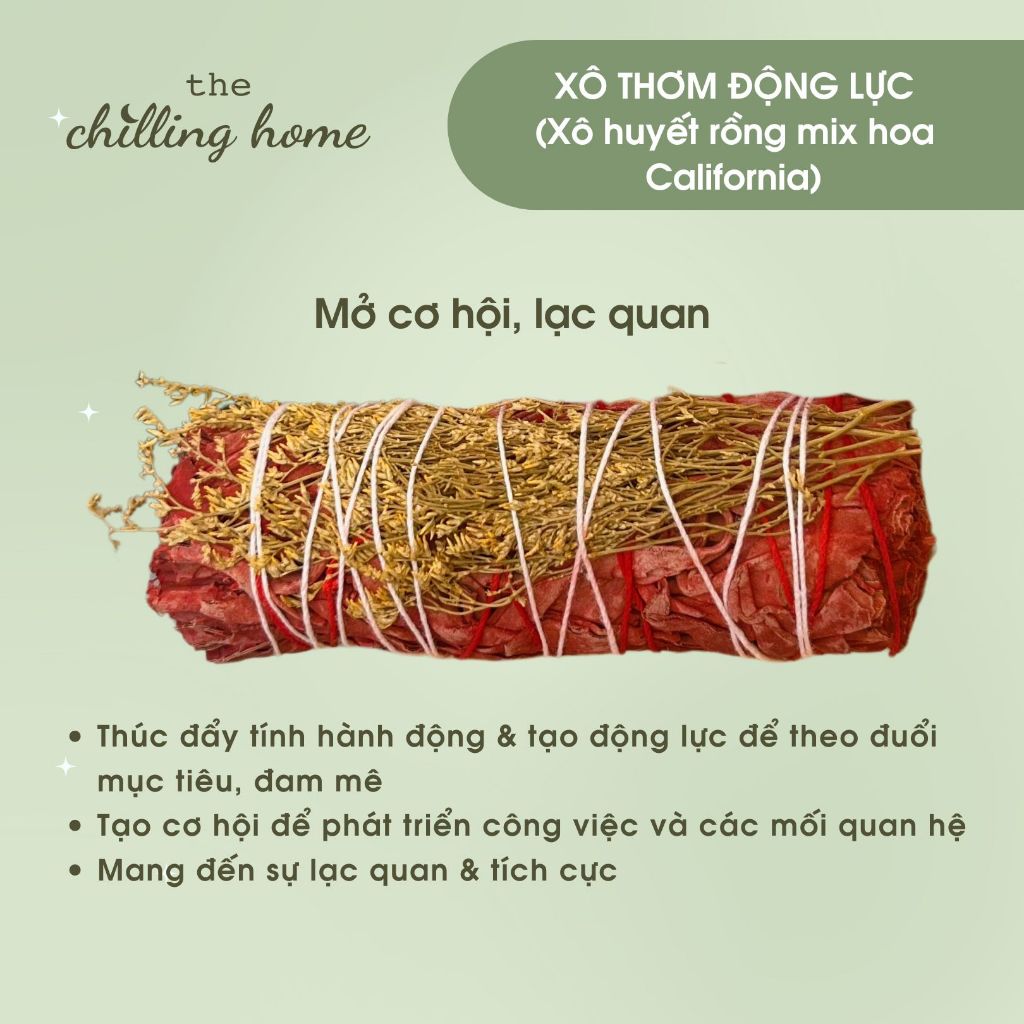 Xô Thơm Động Lực (Xô Huyết Rồng mix Hoa California)
