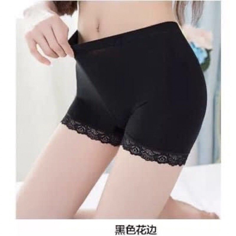 QUẦN MẶC VÁY COTTON PHA REN QMV1