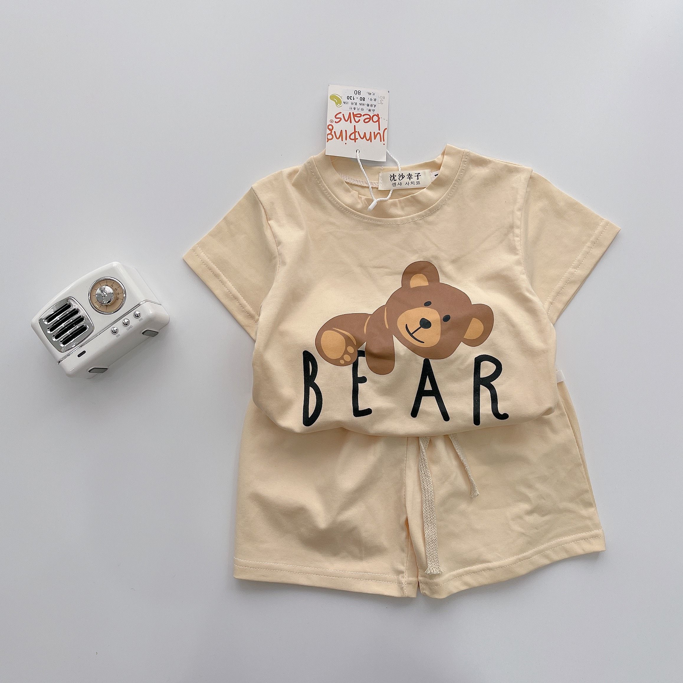 BỘ GẤU BEAR 3 MÀU CHO BÉ CHẤT COTTON TÀU SIÊU ĐẸP