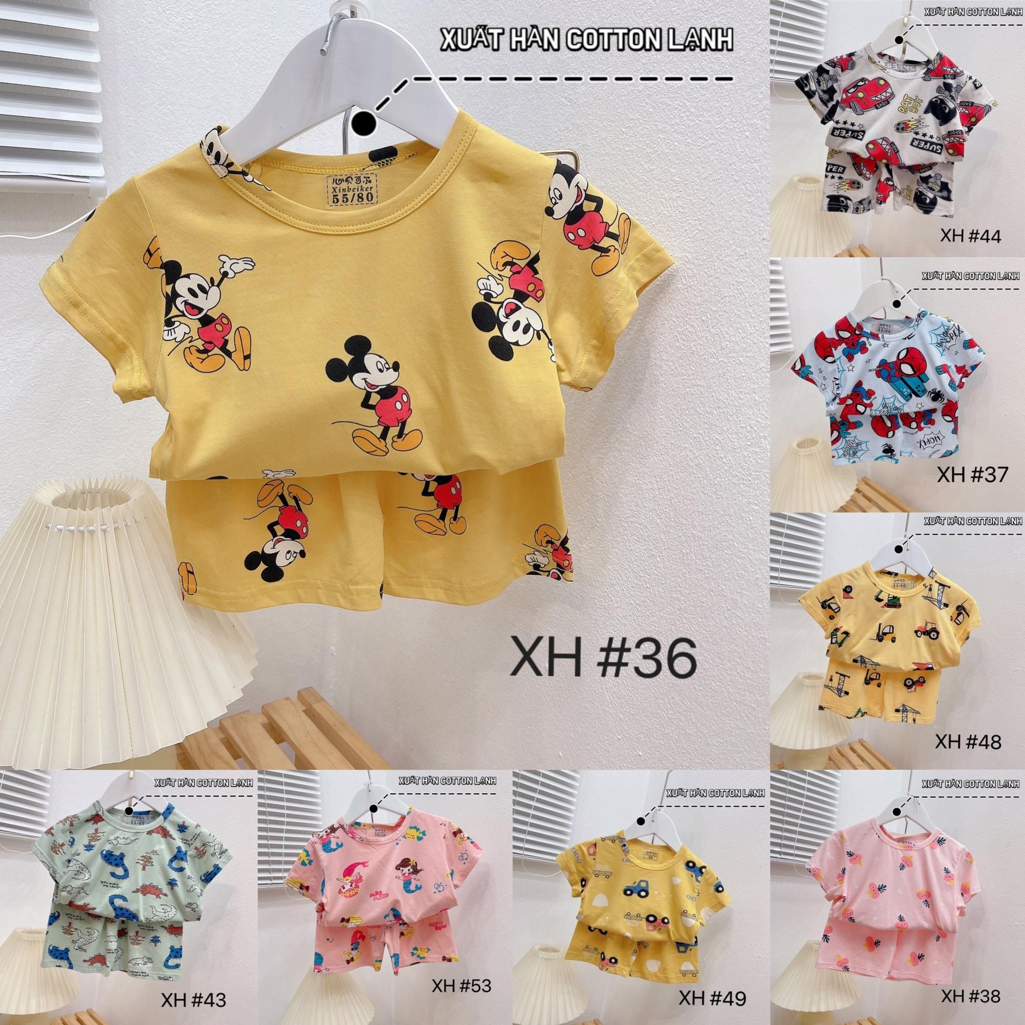 BỘ XUẤT HÀN COTTON LẠNH QCCC CHO BÉ