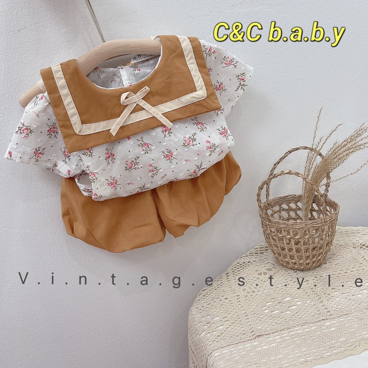 XẢ LỖ SET BỘ VINTAGE BÉ GÁI SET299