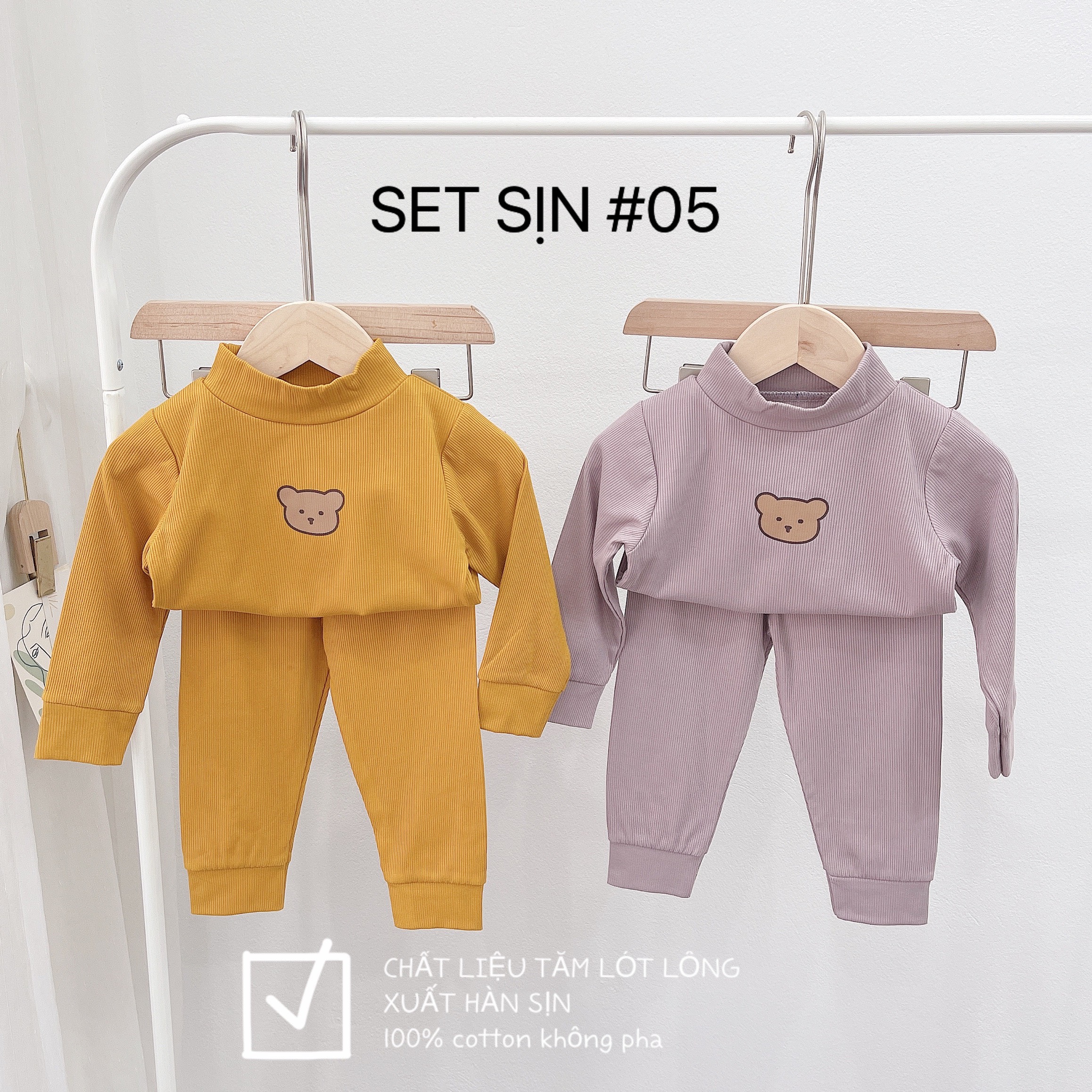 1 RI ĐỦ SIZE SET 2 BỘ TĂM GẤU