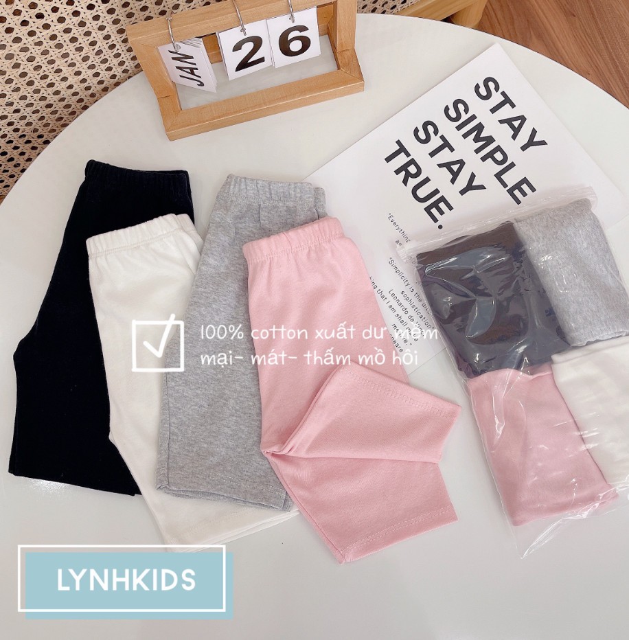 1 RI ĐỦ SIZE SET 4 QUẦN LEGGING LỬNG 2024