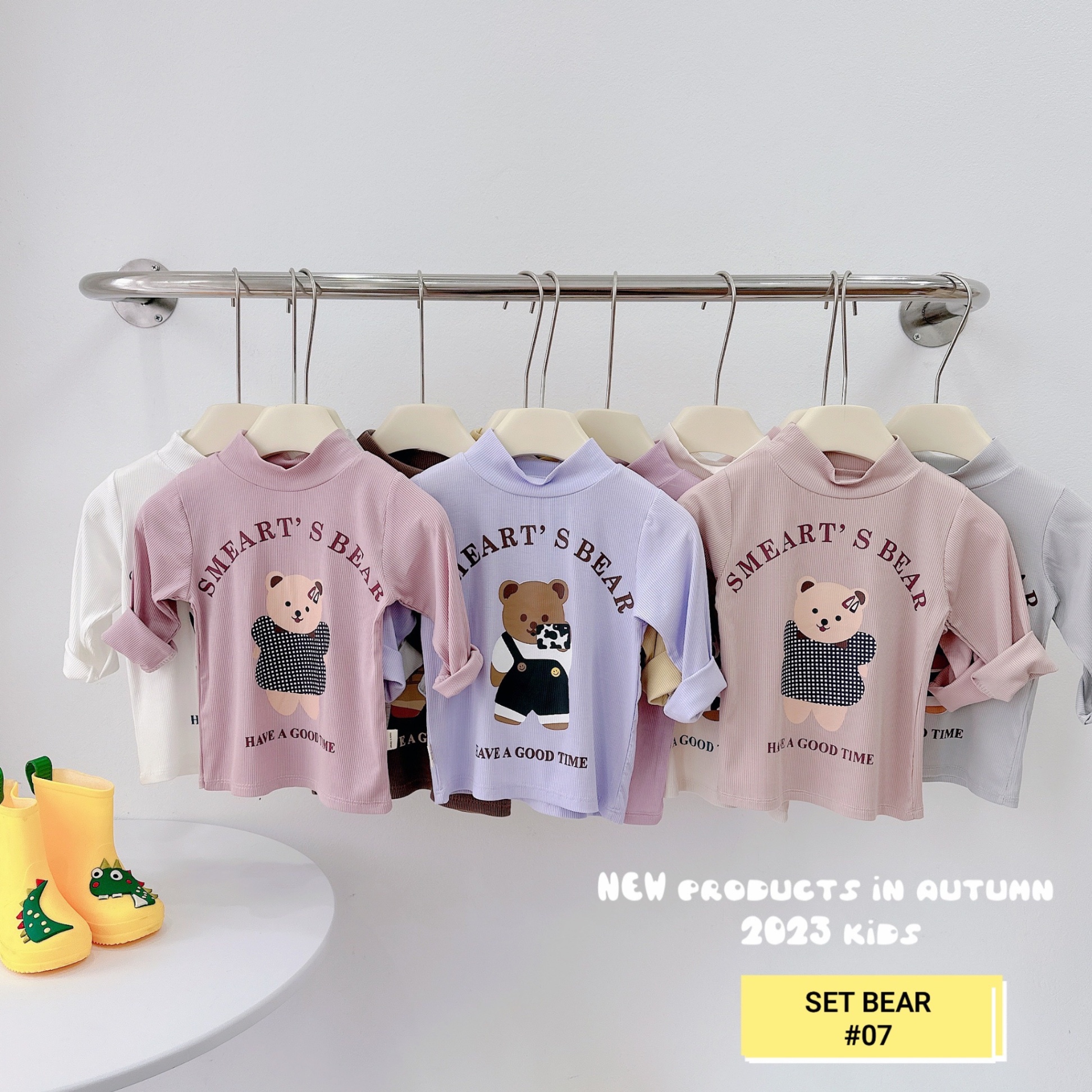 SET 3 ÁO GIỮ NHIỆT GẤU BEAR